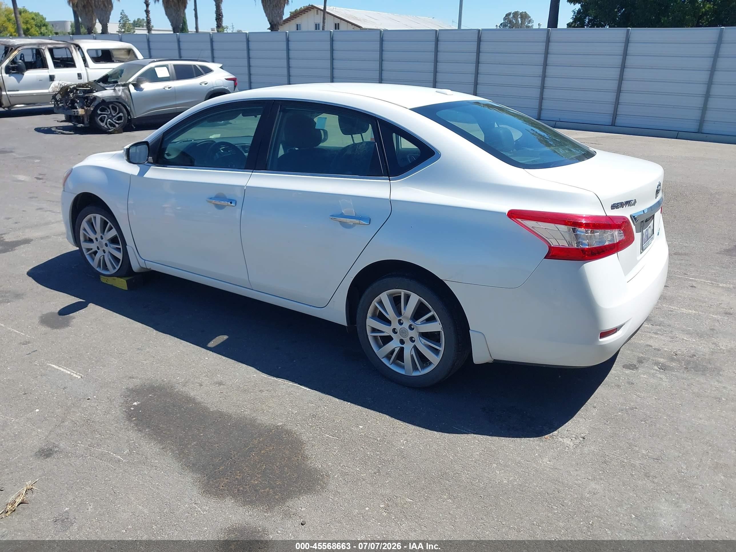 2013 Nissan Sentra Sl White vin: 3N1AB7AP3DL671743