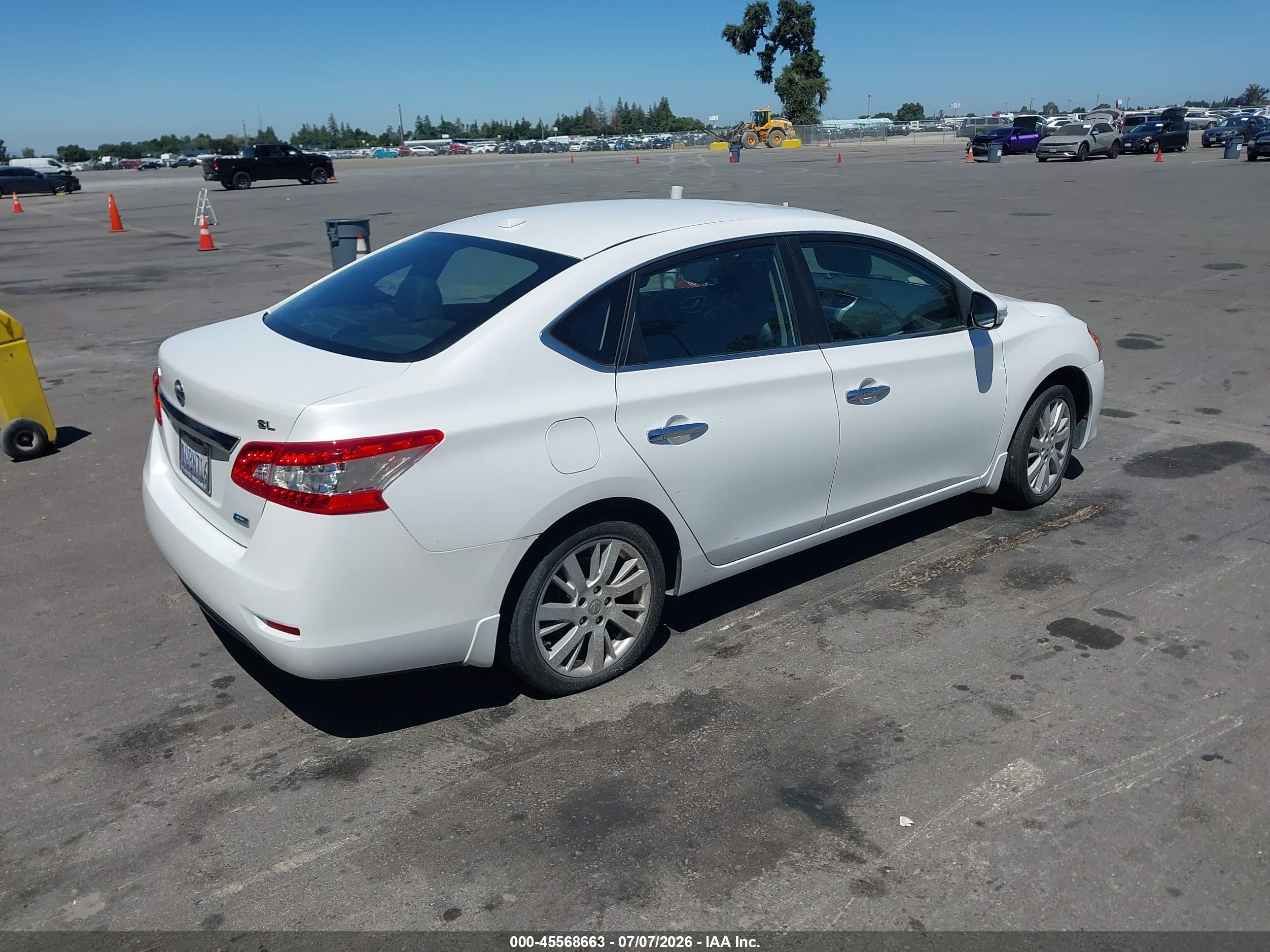2013 Nissan Sentra Sl White vin: 3N1AB7AP3DL671743