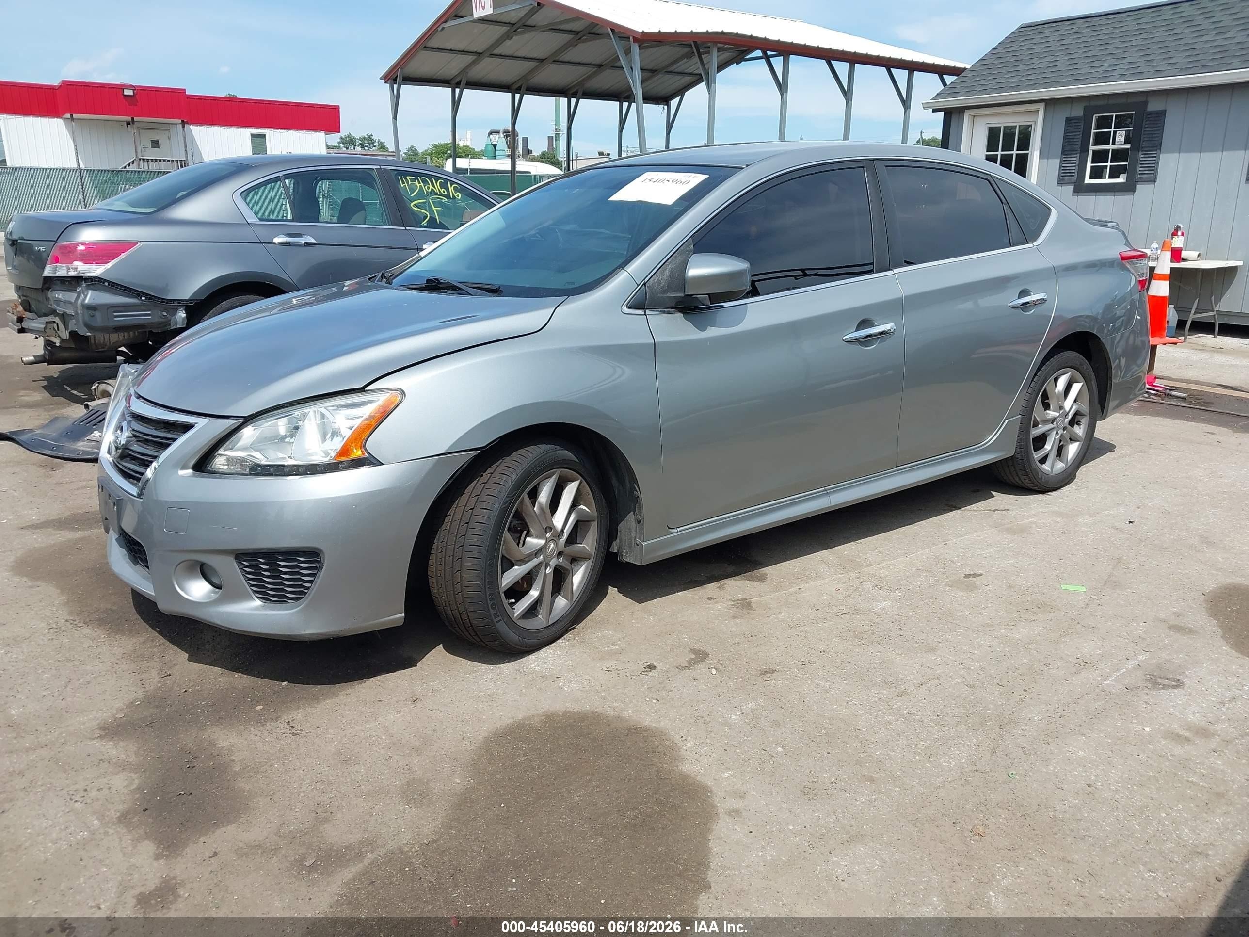 2013 Nissan Sentra Sr Silver vin: 3N1AB7AP3DL687134