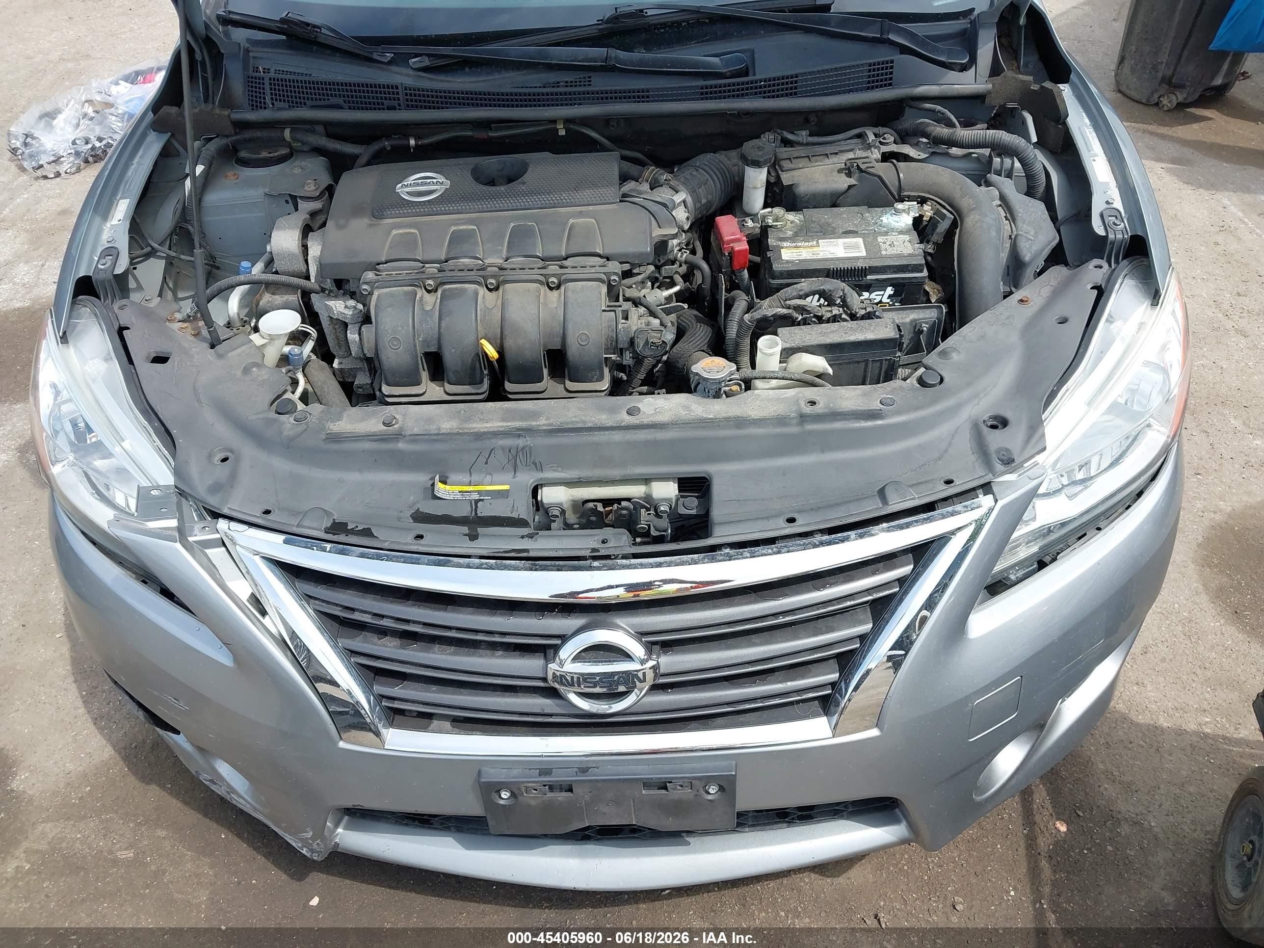 2013 Nissan Sentra Sr Silver vin: 3N1AB7AP3DL687134