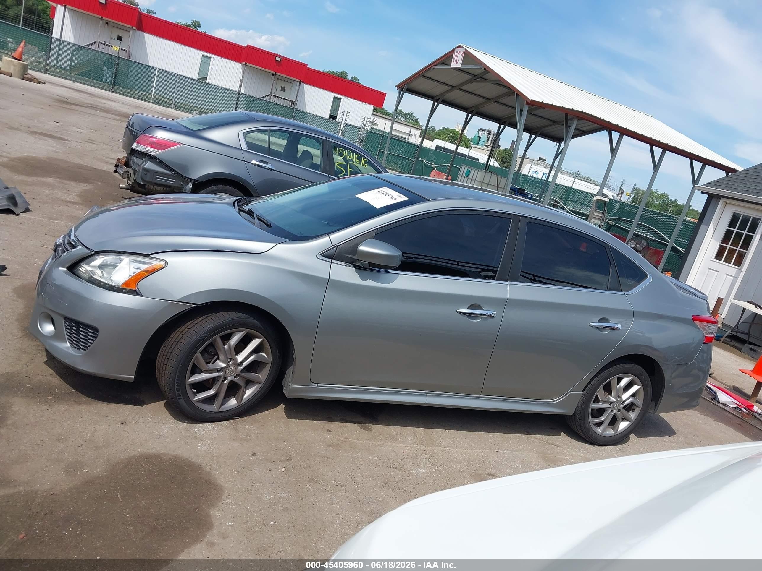 2013 Nissan Sentra Sr Silver vin: 3N1AB7AP3DL687134