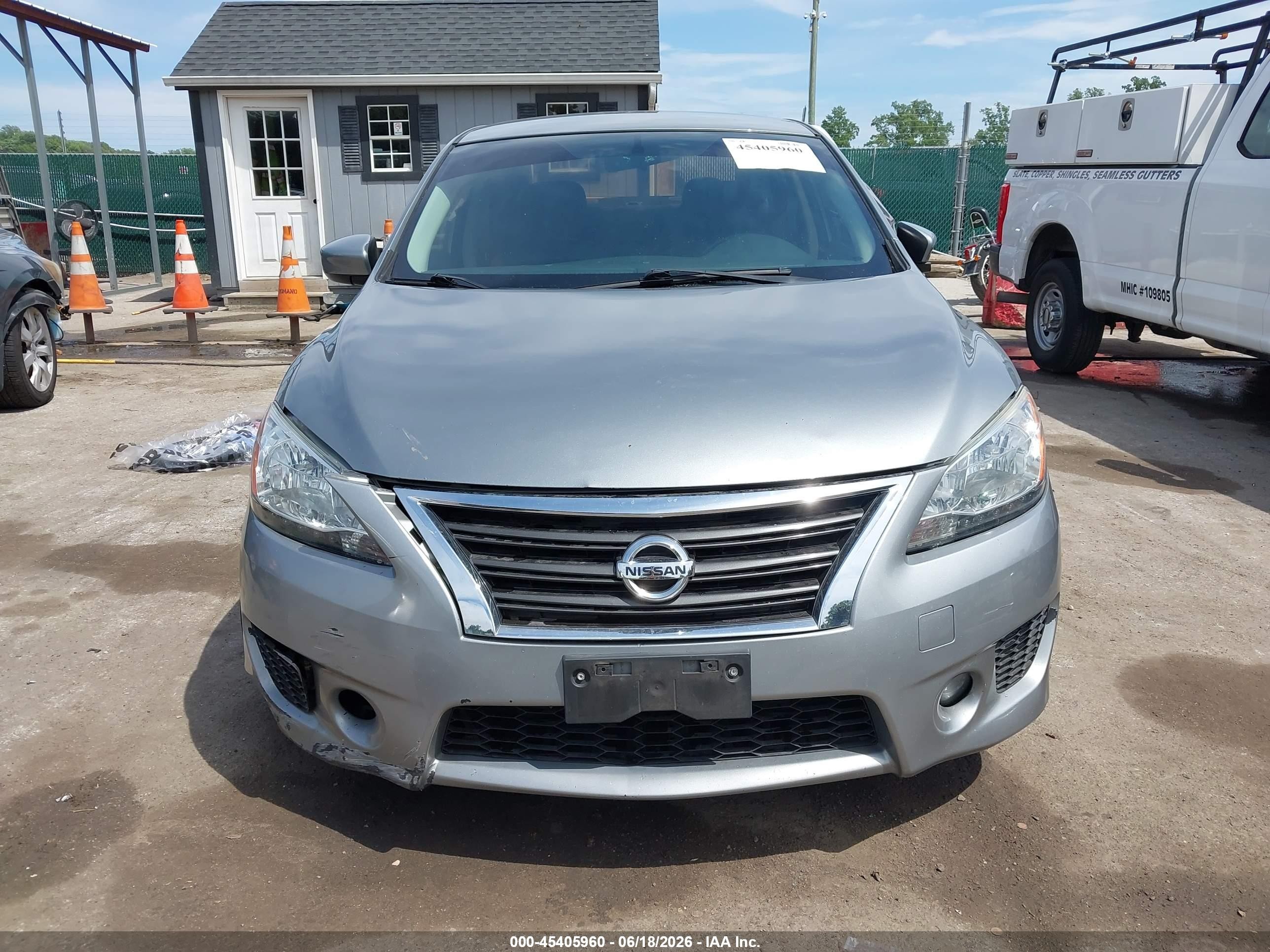 2013 Nissan Sentra Sr Silver vin: 3N1AB7AP3DL687134