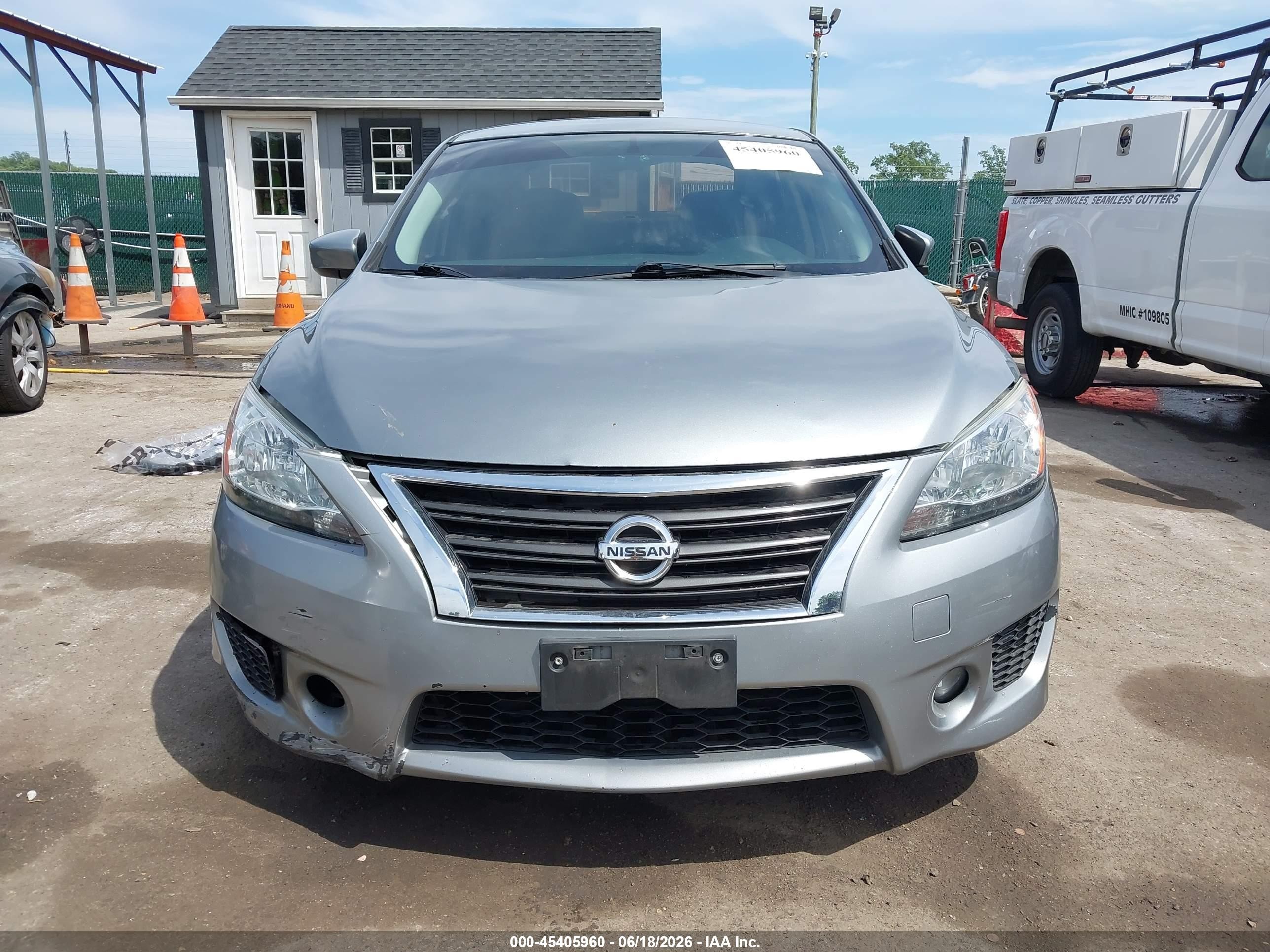 2013 Nissan Sentra Sr Silver vin: 3N1AB7AP3DL687134