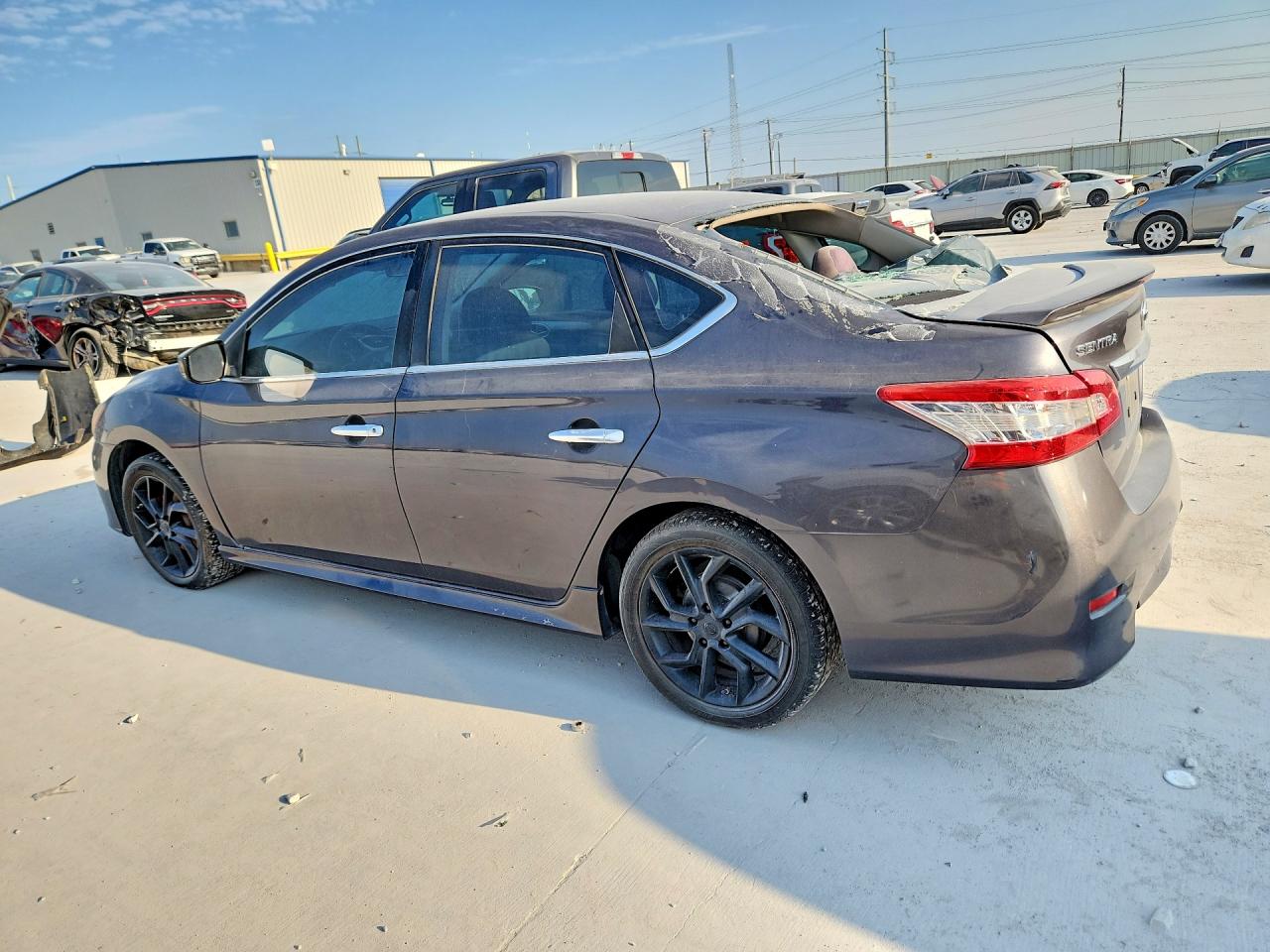 2013 Nissan Sentra S Gray vin: 3N1AB7AP3DL690731