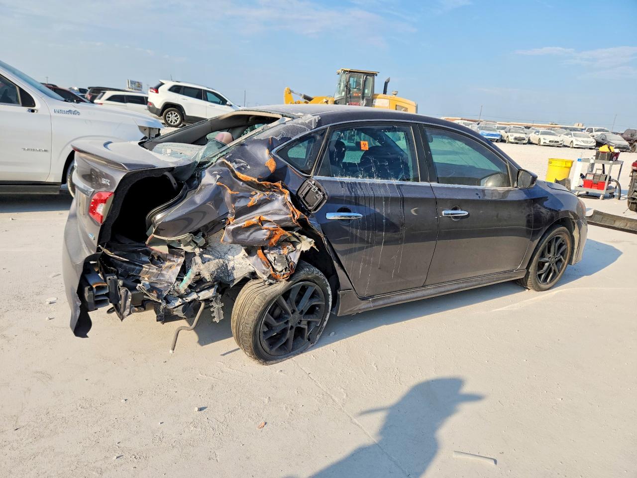 2013 Nissan Sentra S Gray vin: 3N1AB7AP3DL690731