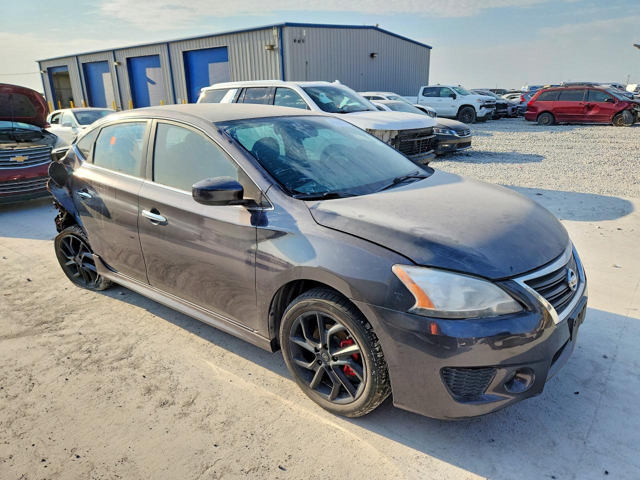 2013 Nissan Sentra S Gray vin: 3N1AB7AP3DL690731