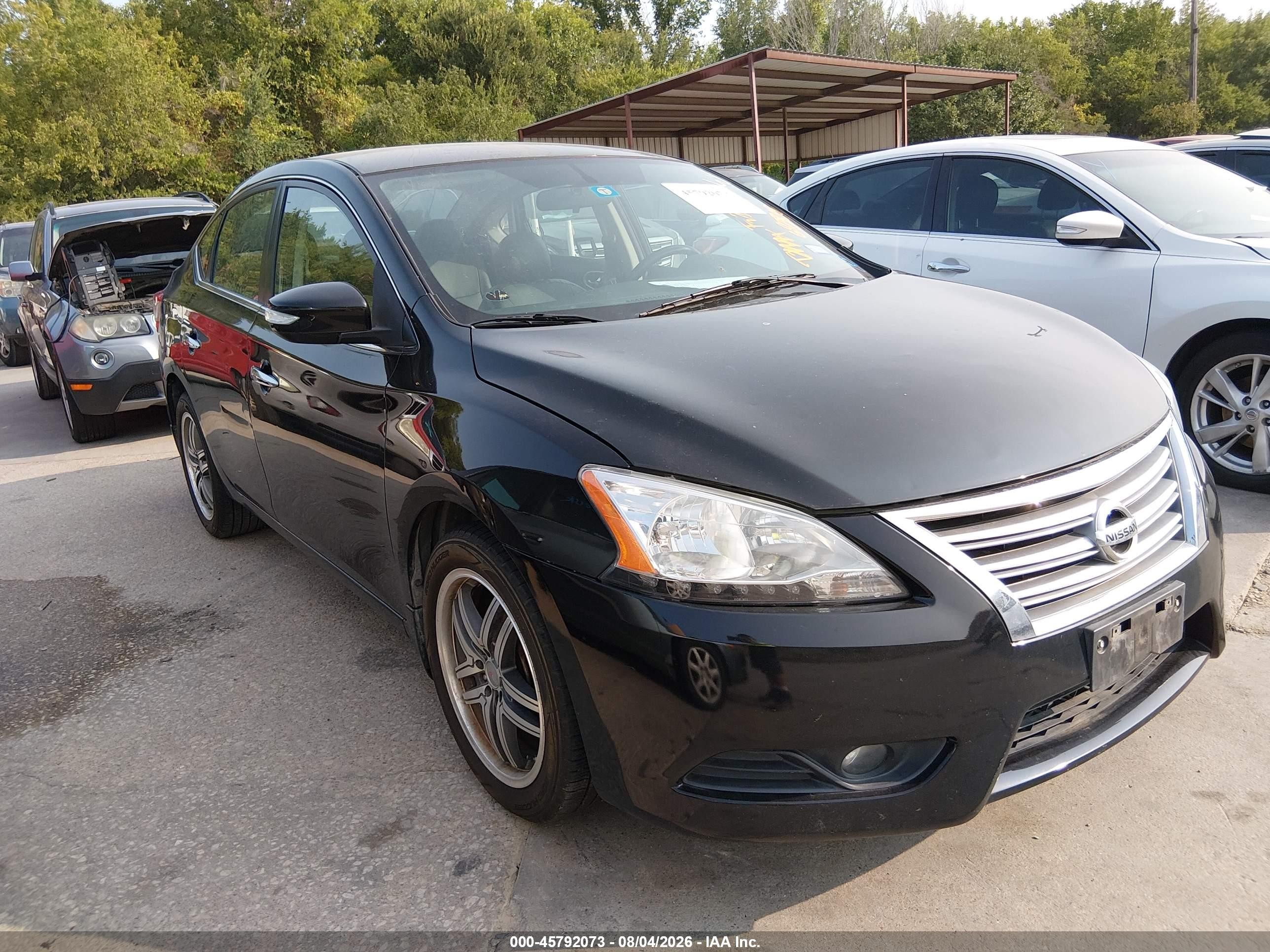 2013 Nissan Sentra Sl Black vin: 3N1AB7AP3DL697355