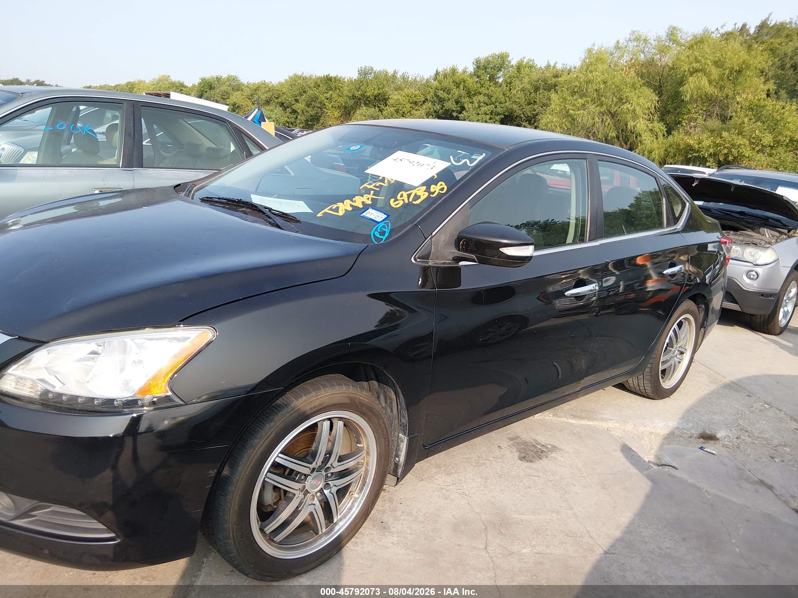 2013 Nissan Sentra Sl Black vin: 3N1AB7AP3DL697355