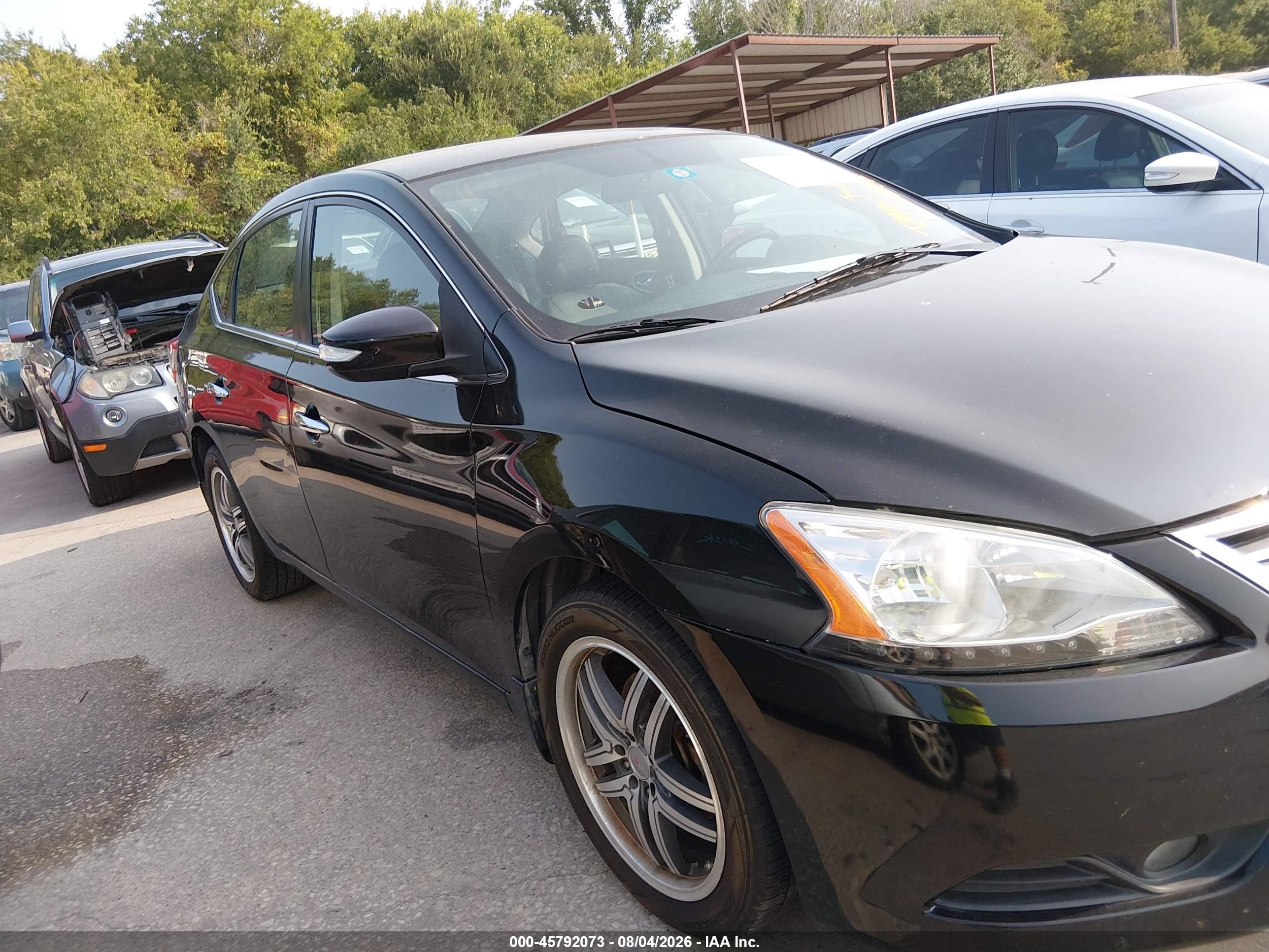 2013 Nissan Sentra Sl Black vin: 3N1AB7AP3DL697355