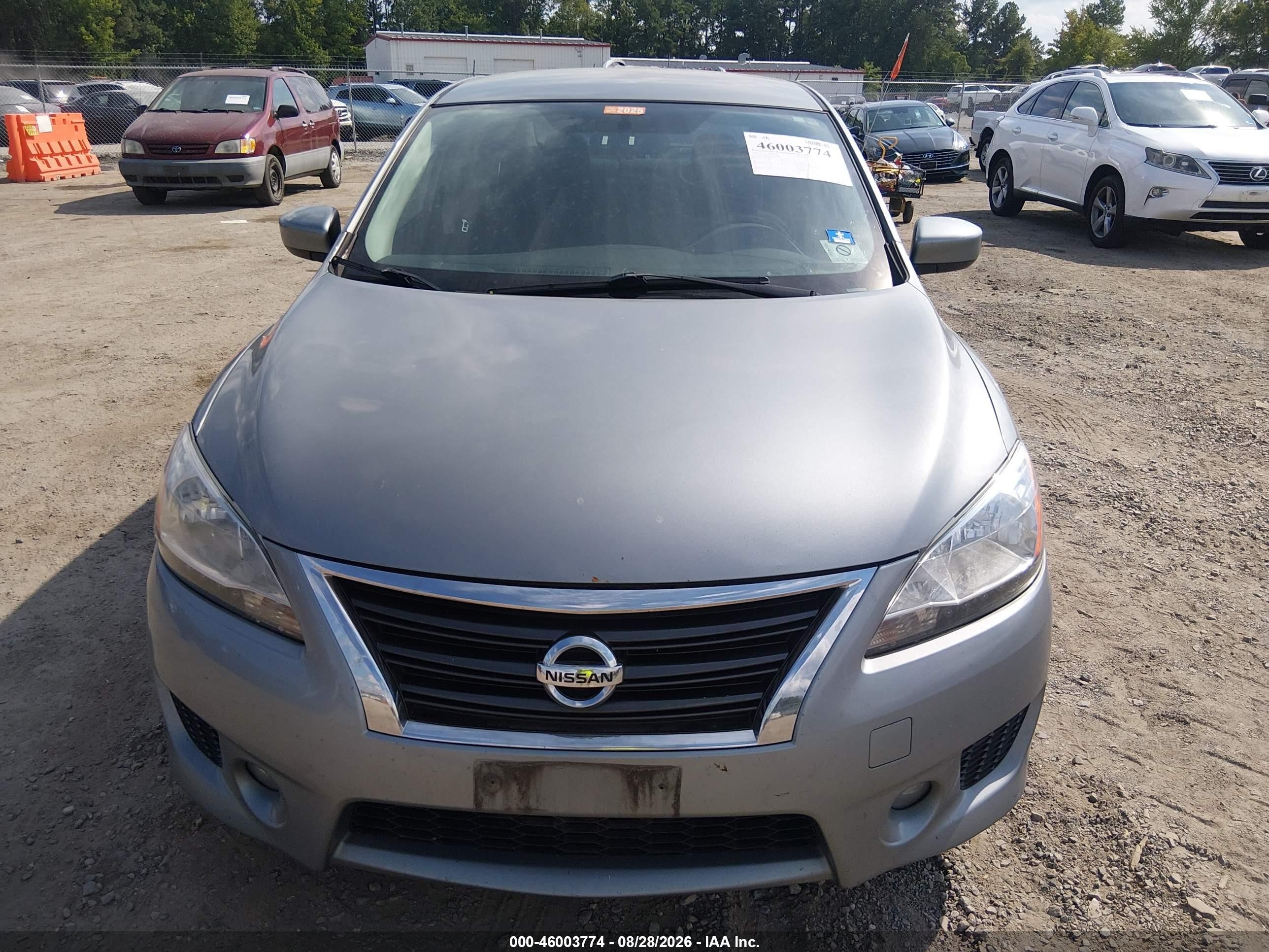 2013 Nissan Sentra Sr Gray vin: 3N1AB7AP3DL708936