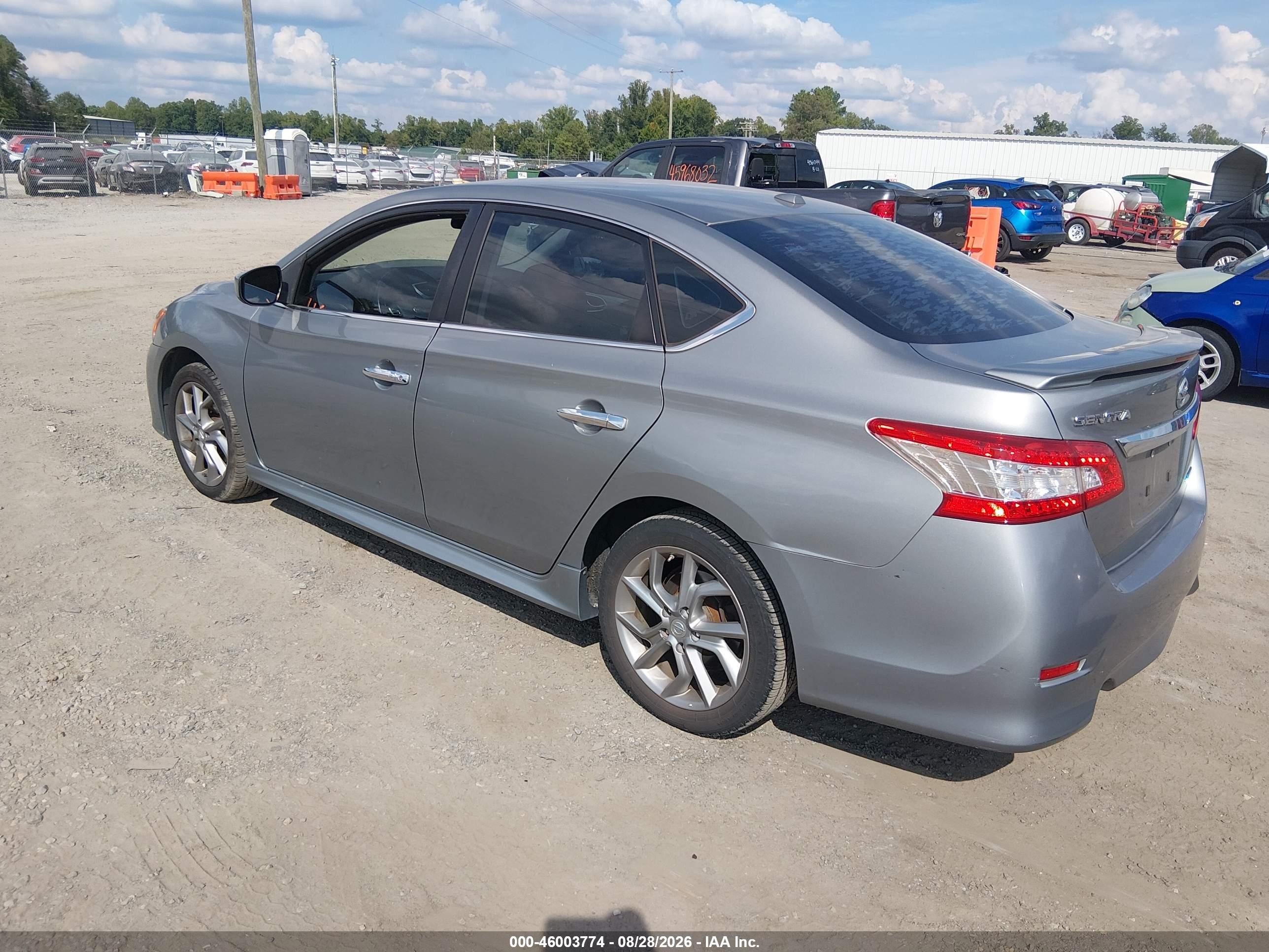 2013 Nissan Sentra Sr Gray vin: 3N1AB7AP3DL708936