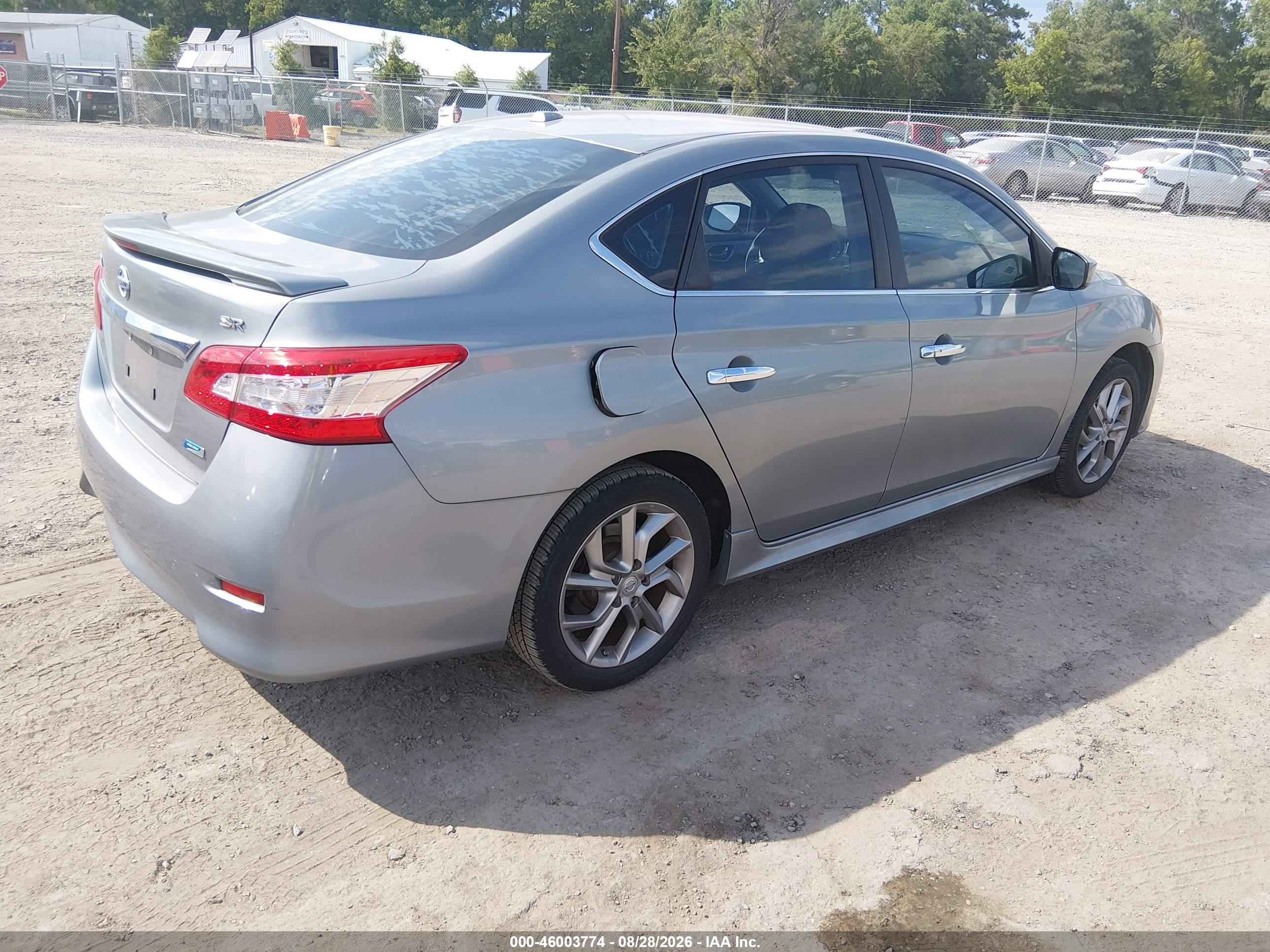 2013 Nissan Sentra Sr Gray vin: 3N1AB7AP3DL708936