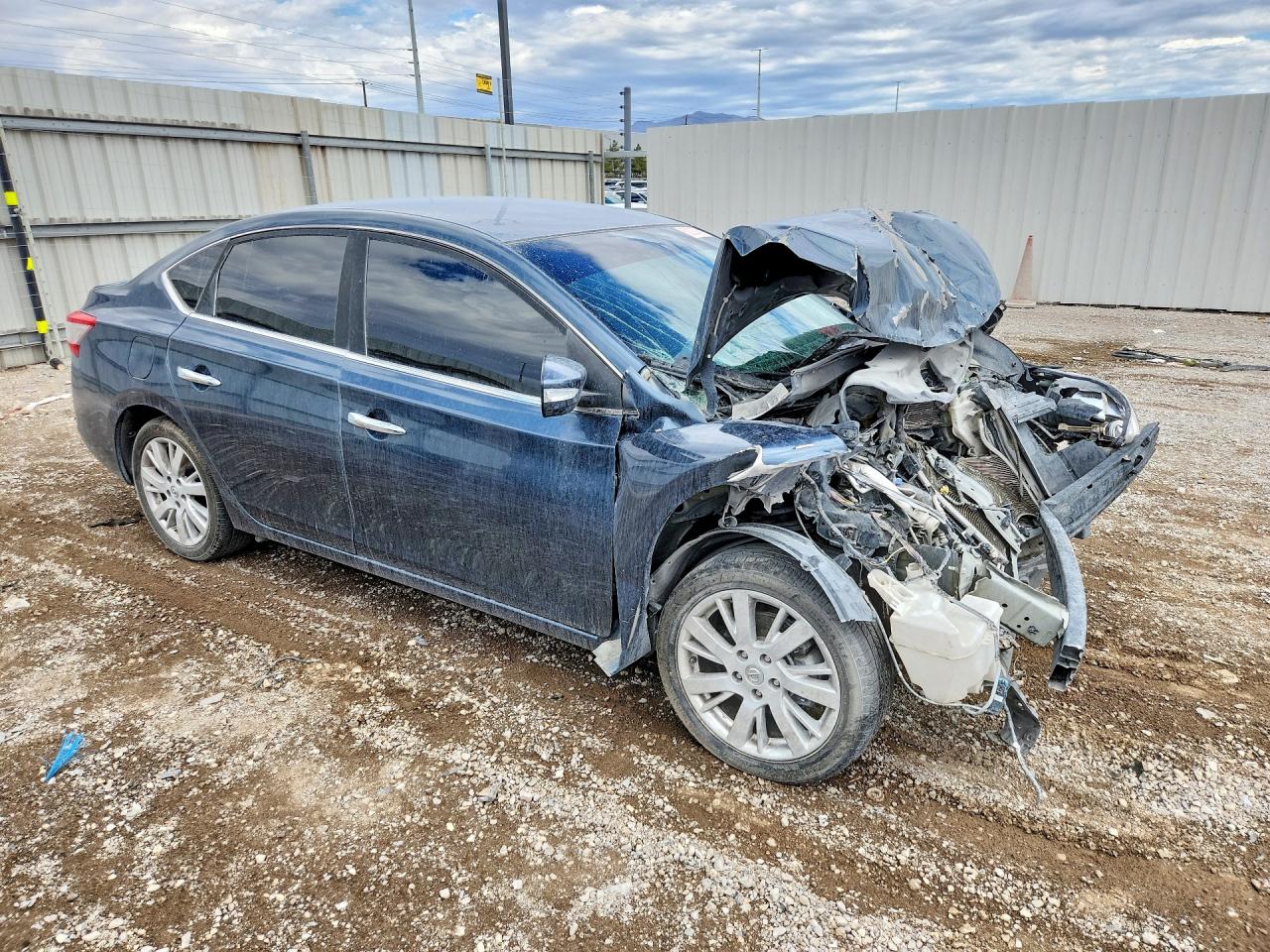 2013 Nissan Sentra S Gray vin: 3N1AB7AP3DL715319