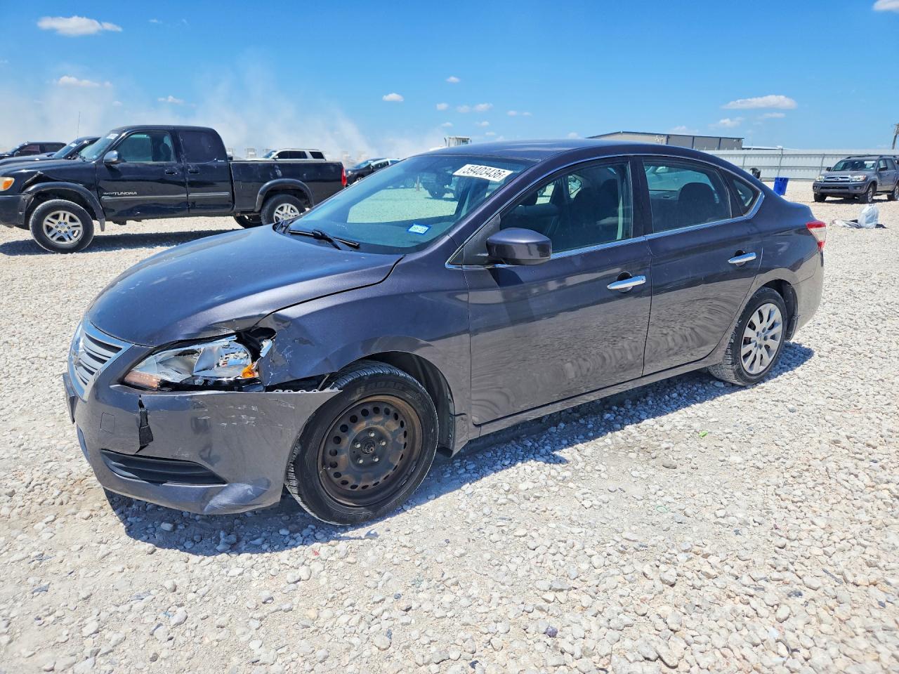 2013 Nissan Sentra S Gray vin: 3N1AB7AP3DL715563