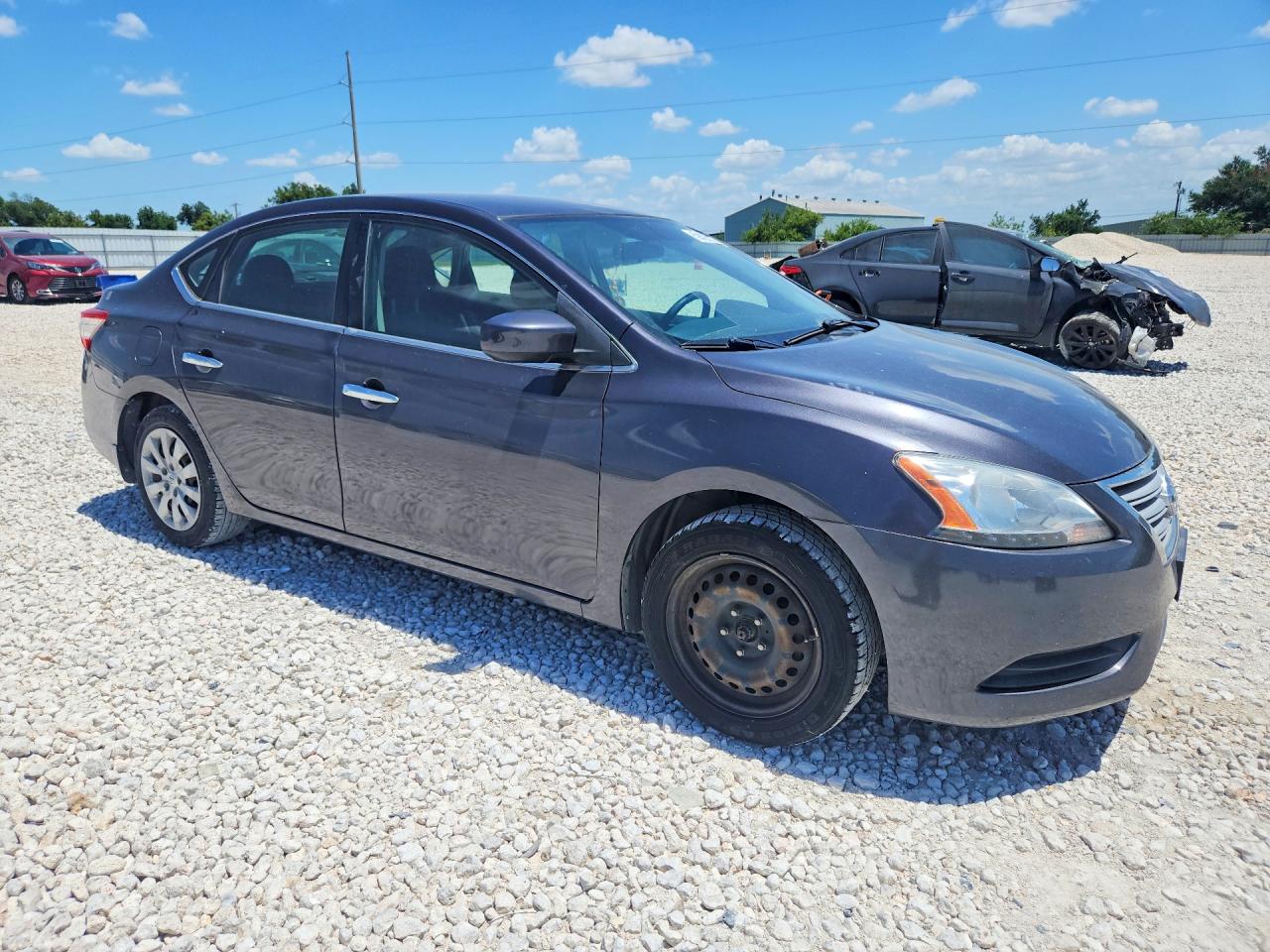 2013 Nissan Sentra S Gray vin: 3N1AB7AP3DL715563