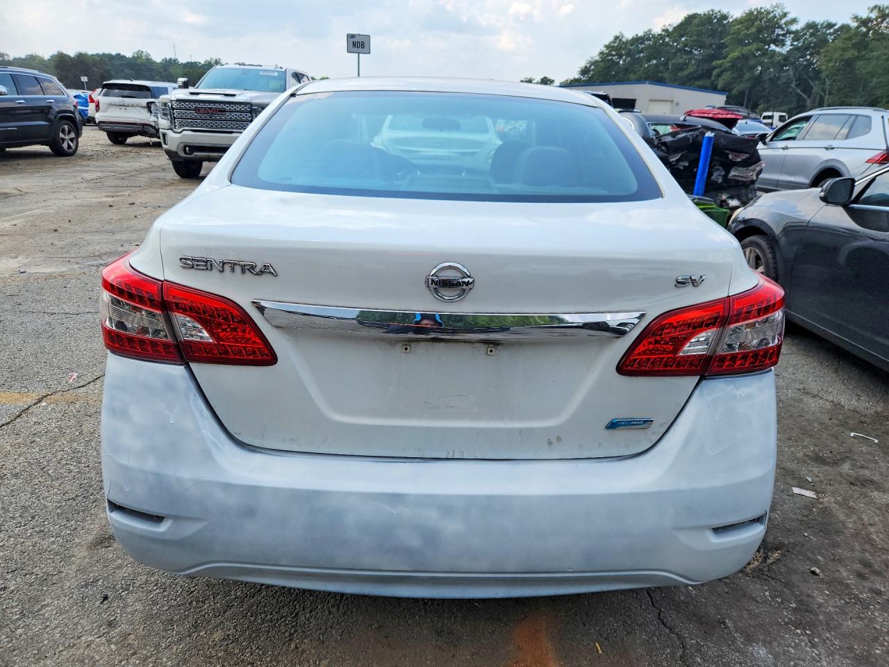 2013 Nissan Sentra S White vin: 3N1AB7AP3DL717474