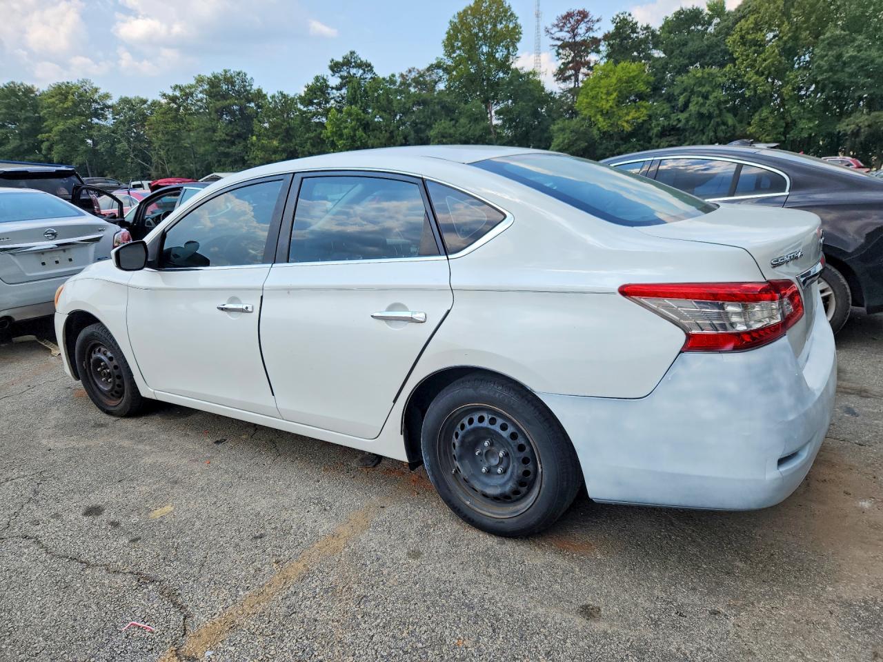 2013 Nissan Sentra S White vin: 3N1AB7AP3DL717474
