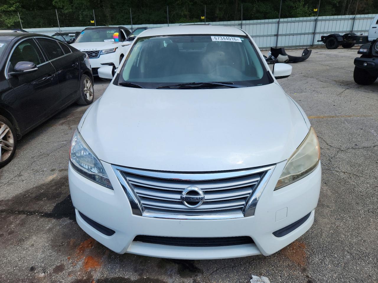 2013 Nissan Sentra S White vin: 3N1AB7AP3DL717474