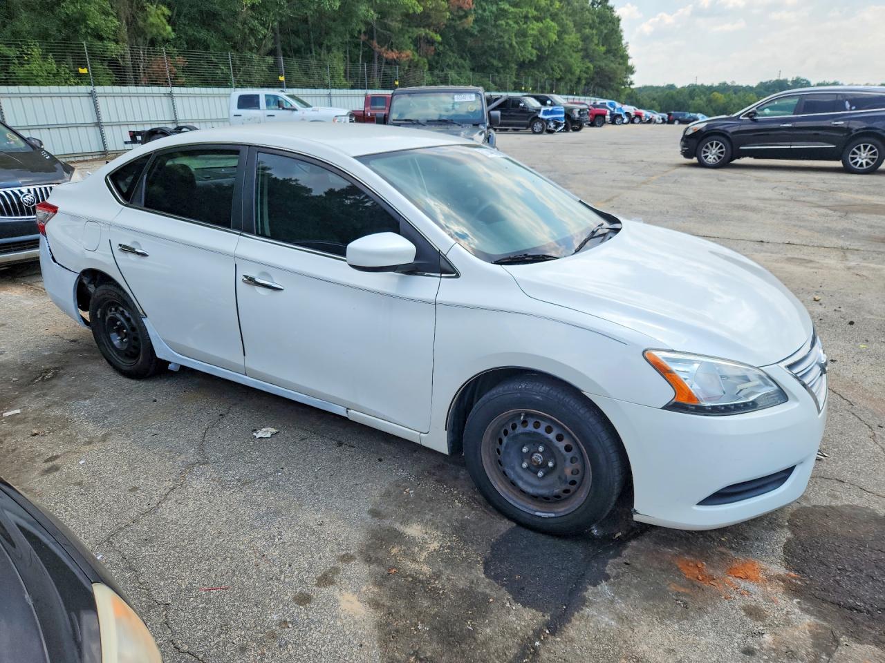 2013 Nissan Sentra S White vin: 3N1AB7AP3DL717474