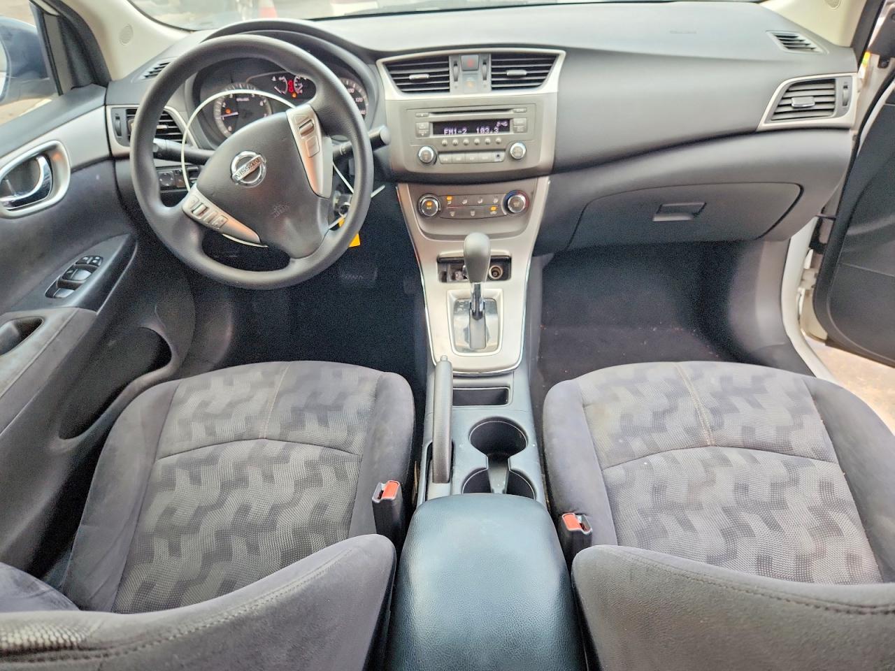2013 Nissan Sentra S White vin: 3N1AB7AP3DL717474