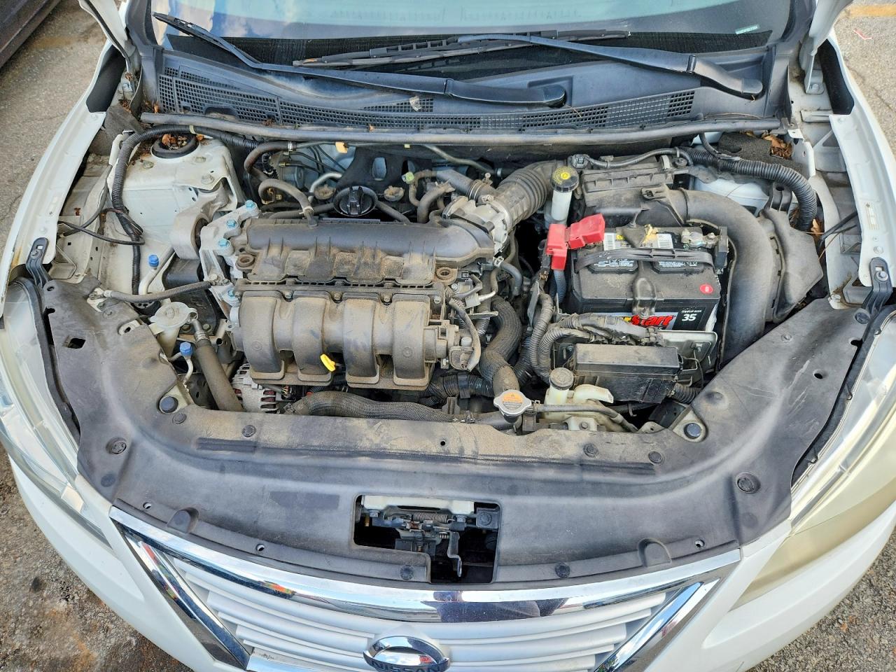 2013 Nissan Sentra S White vin: 3N1AB7AP3DL717474