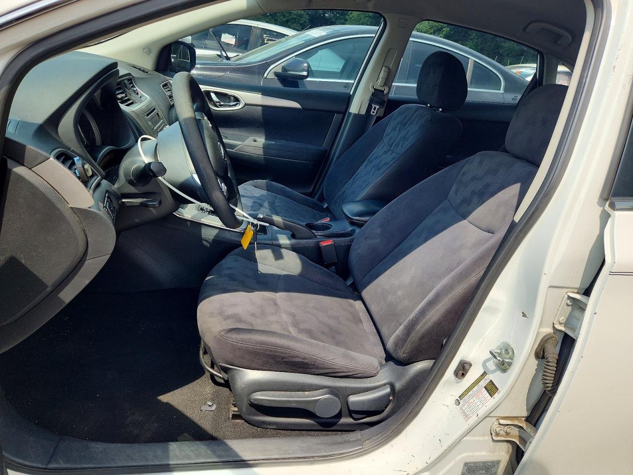 2013 Nissan Sentra S White vin: 3N1AB7AP3DL717474