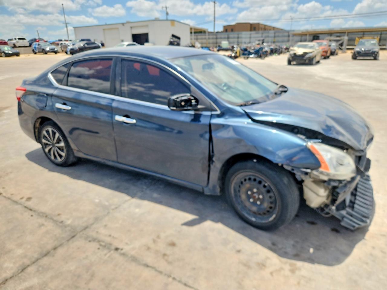 2013 Nissan Sentra S Blue vin: 3N1AB7AP3DL721492