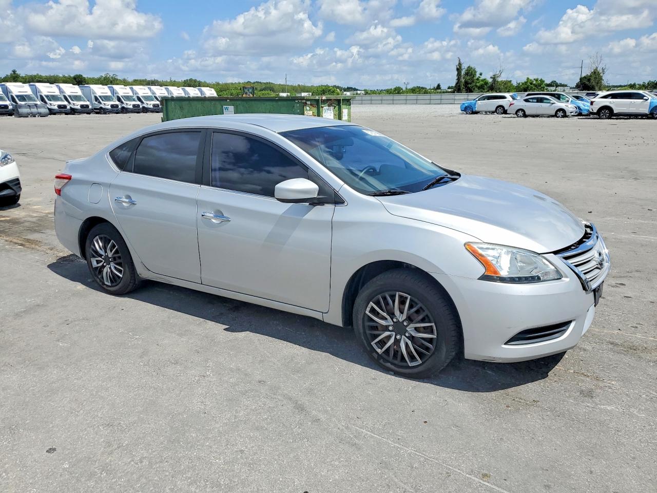 2013 Nissan Sentra S Silver vin: 3N1AB7AP3DL723047
