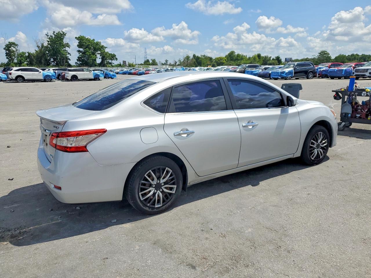 2013 Nissan Sentra S Silver vin: 3N1AB7AP3DL723047