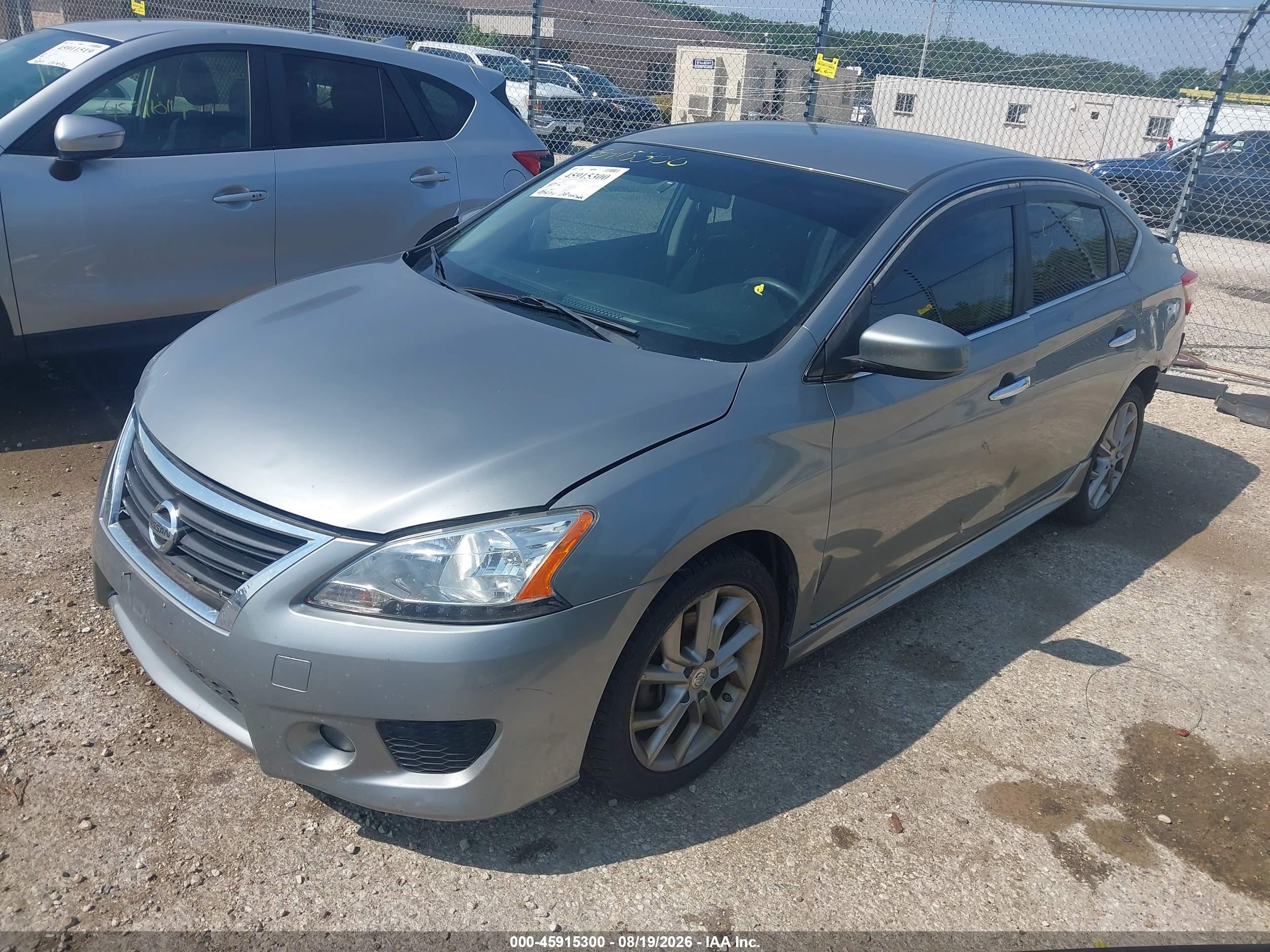 2013 Nissan Sentra Sr Gray vin: 3N1AB7AP3DL726465