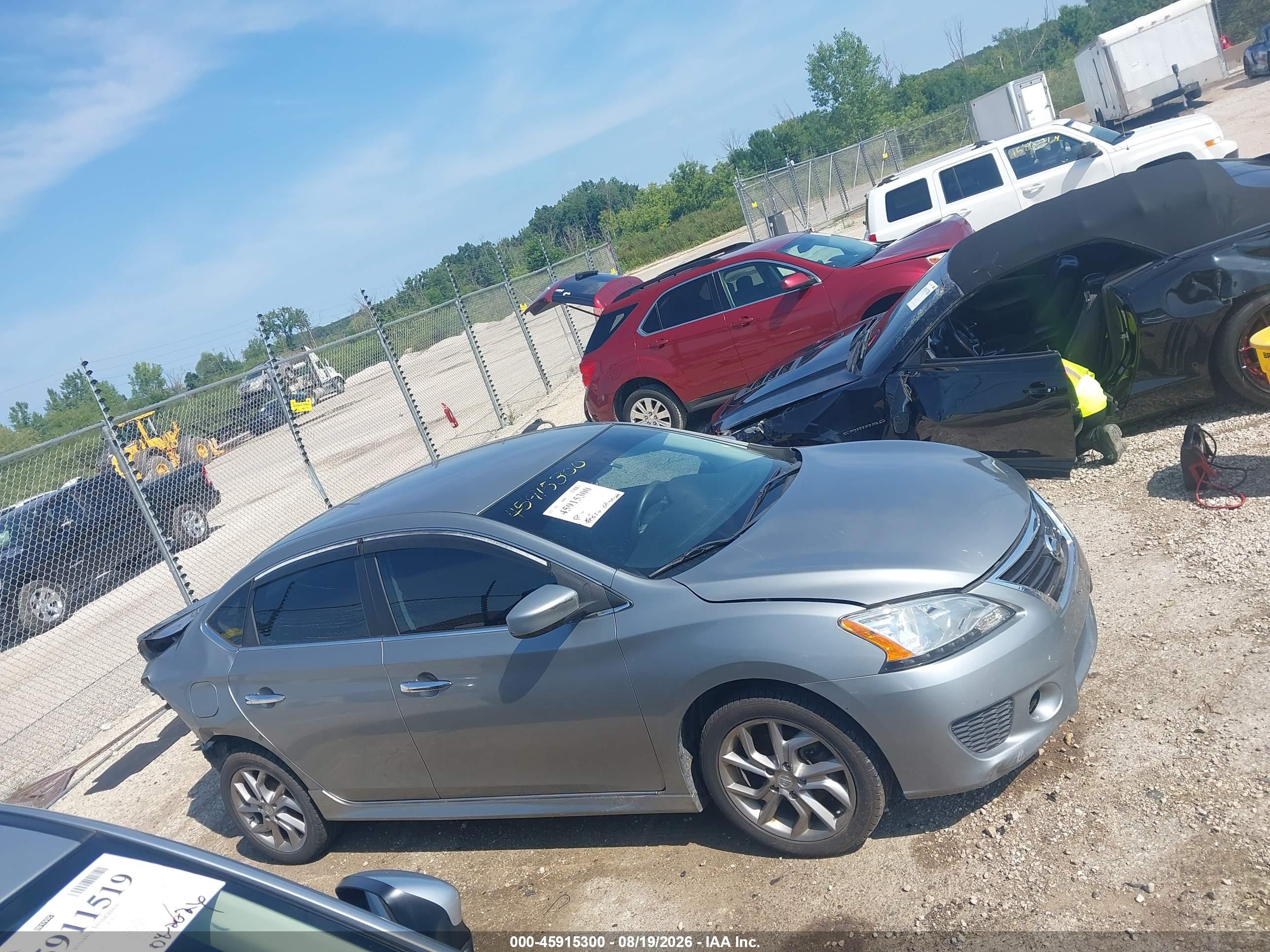 2013 Nissan Sentra Sr Gray vin: 3N1AB7AP3DL726465