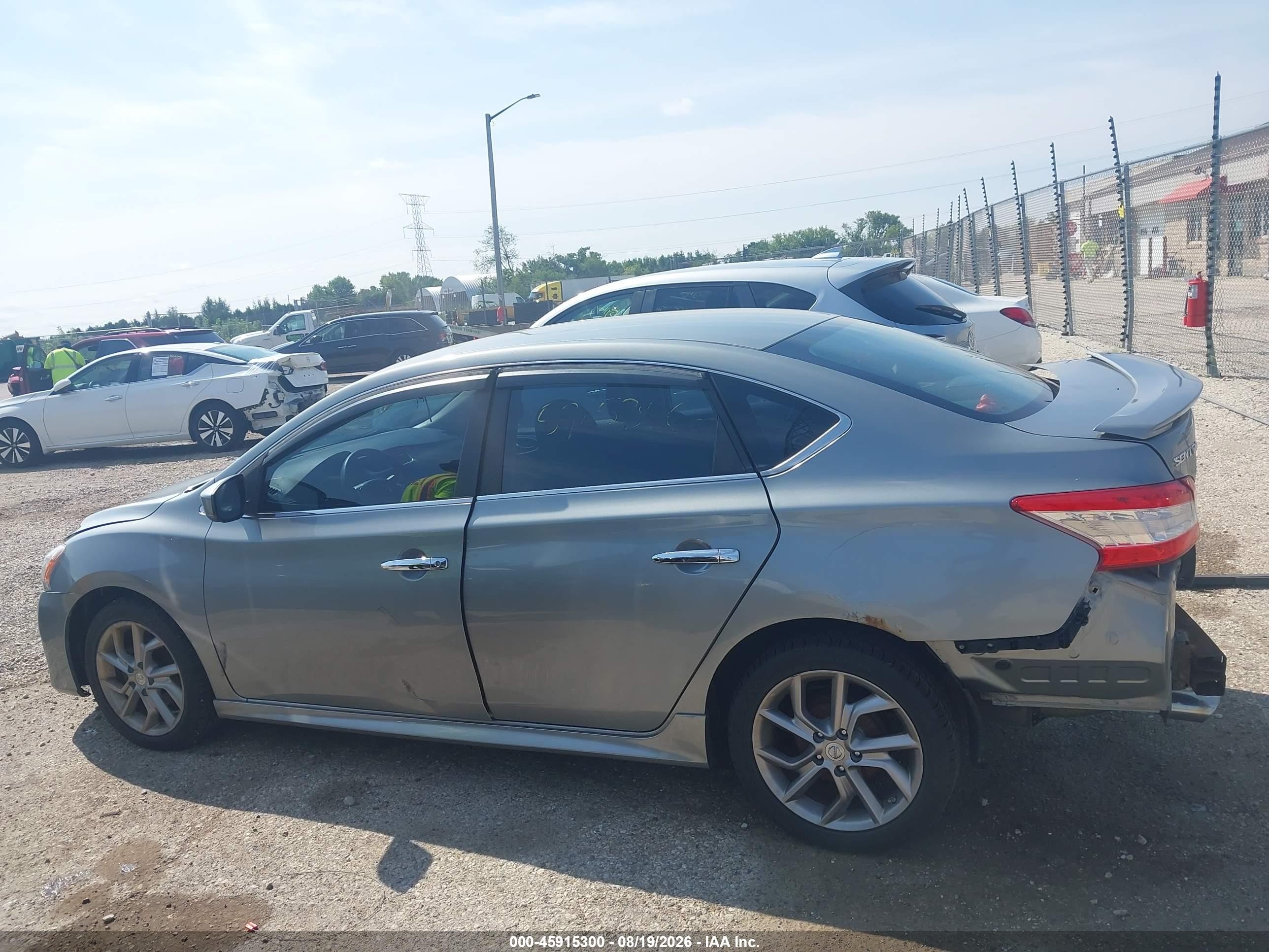 2013 Nissan Sentra Sr Gray vin: 3N1AB7AP3DL726465