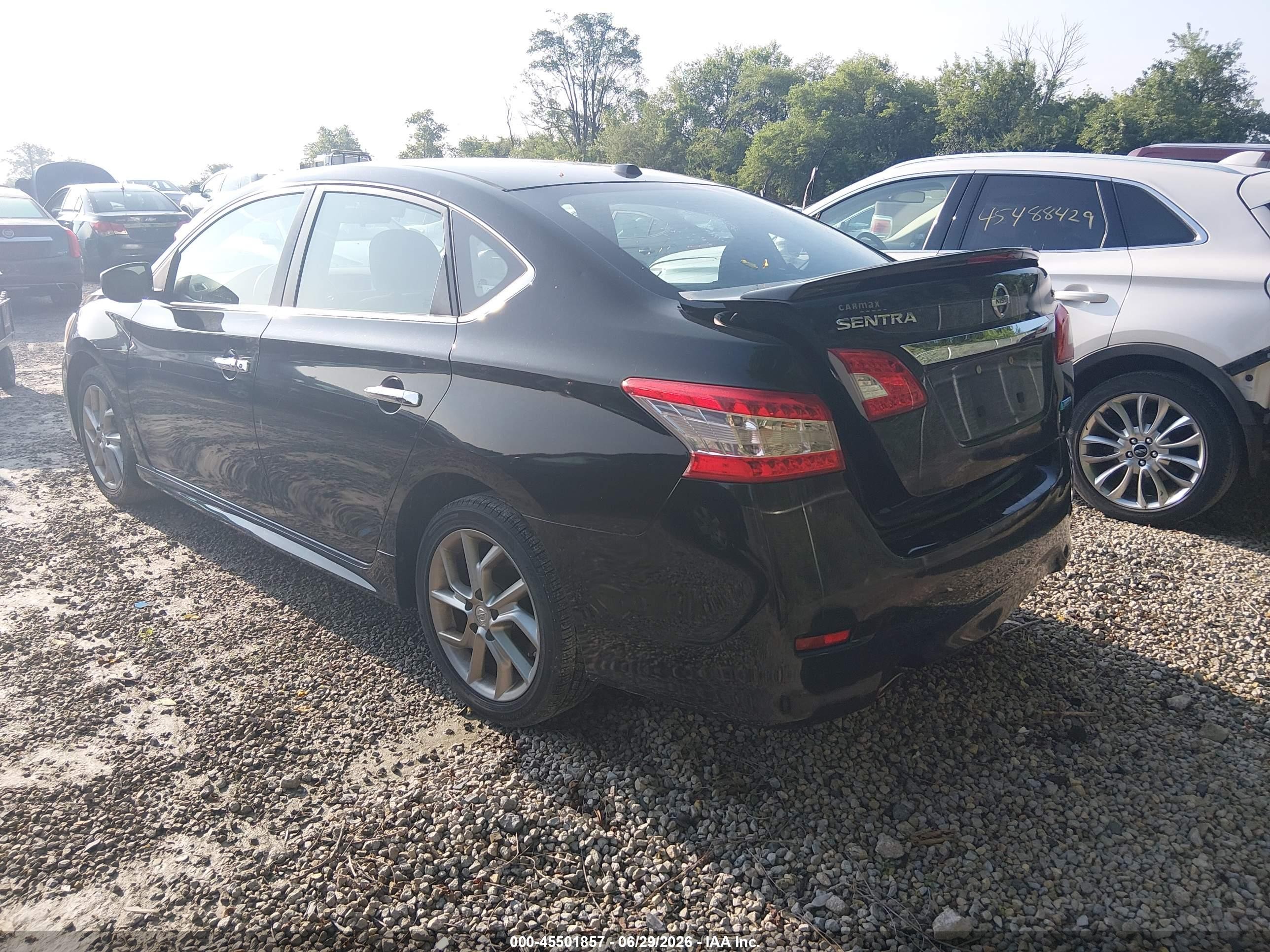 2013 Nissan Sentra Sr Black vin: 3N1AB7AP3DL728054