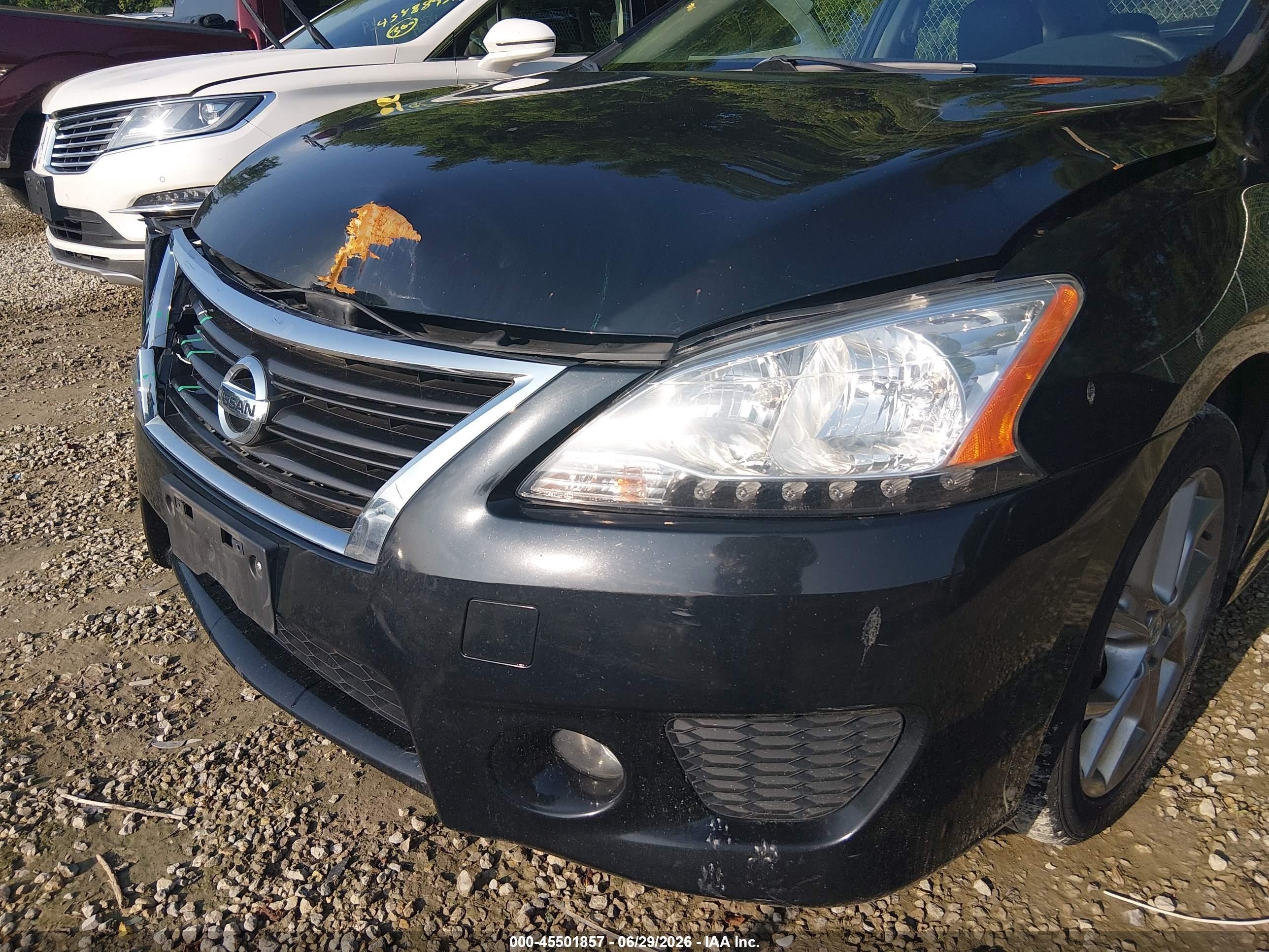 2013 Nissan Sentra Sr Black vin: 3N1AB7AP3DL728054