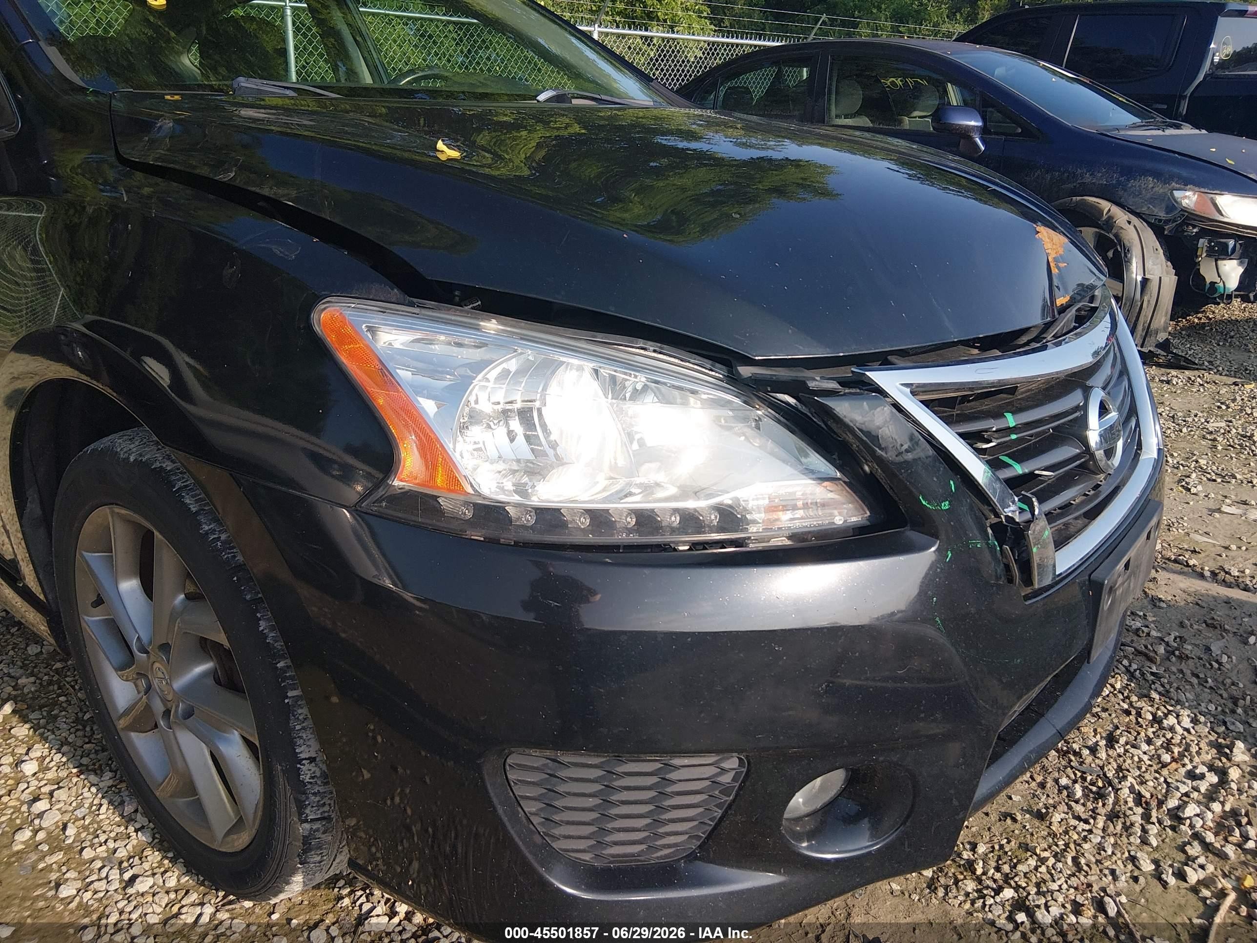 2013 Nissan Sentra Sr Black vin: 3N1AB7AP3DL728054