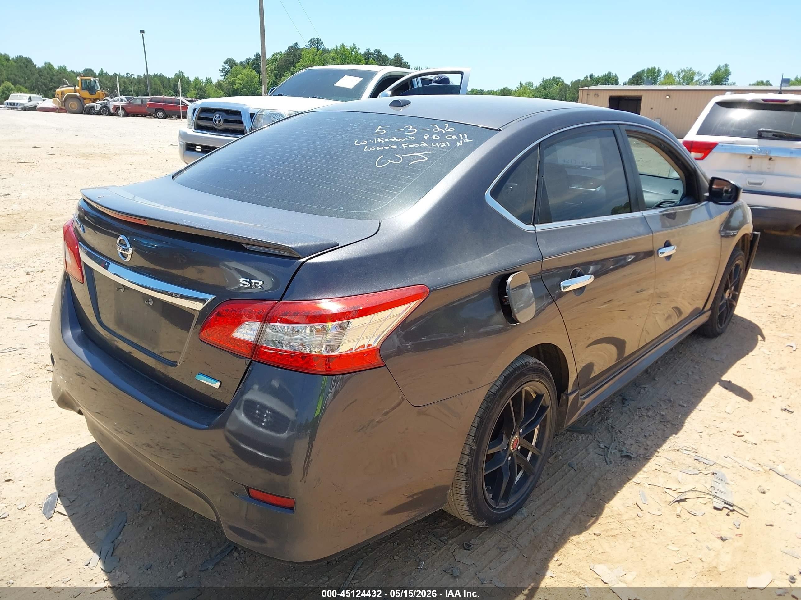 2013 Nissan Sentra Sr Gray vin: 3N1AB7AP3DL734100
