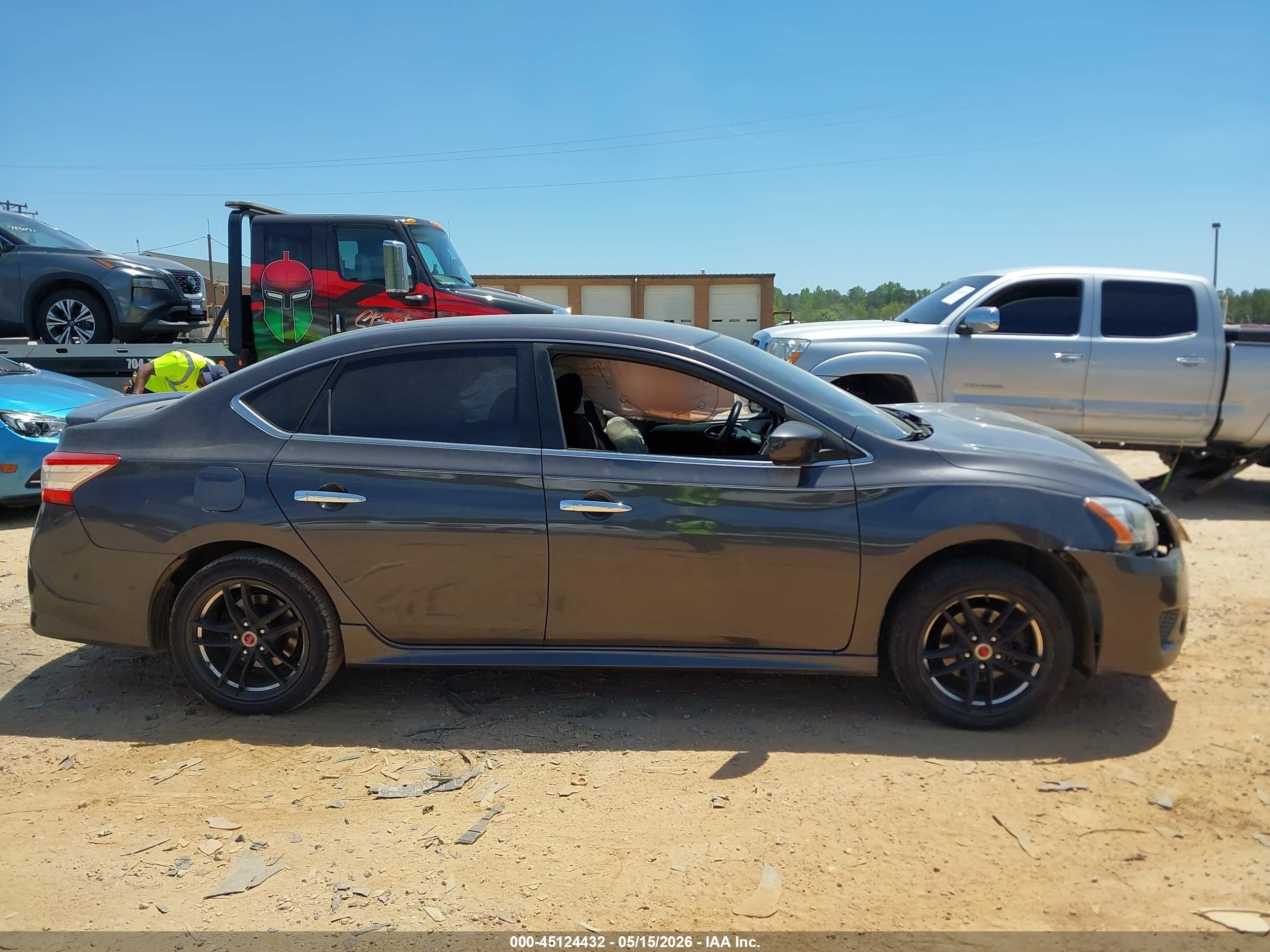 2013 Nissan Sentra Sr Gray vin: 3N1AB7AP3DL734100