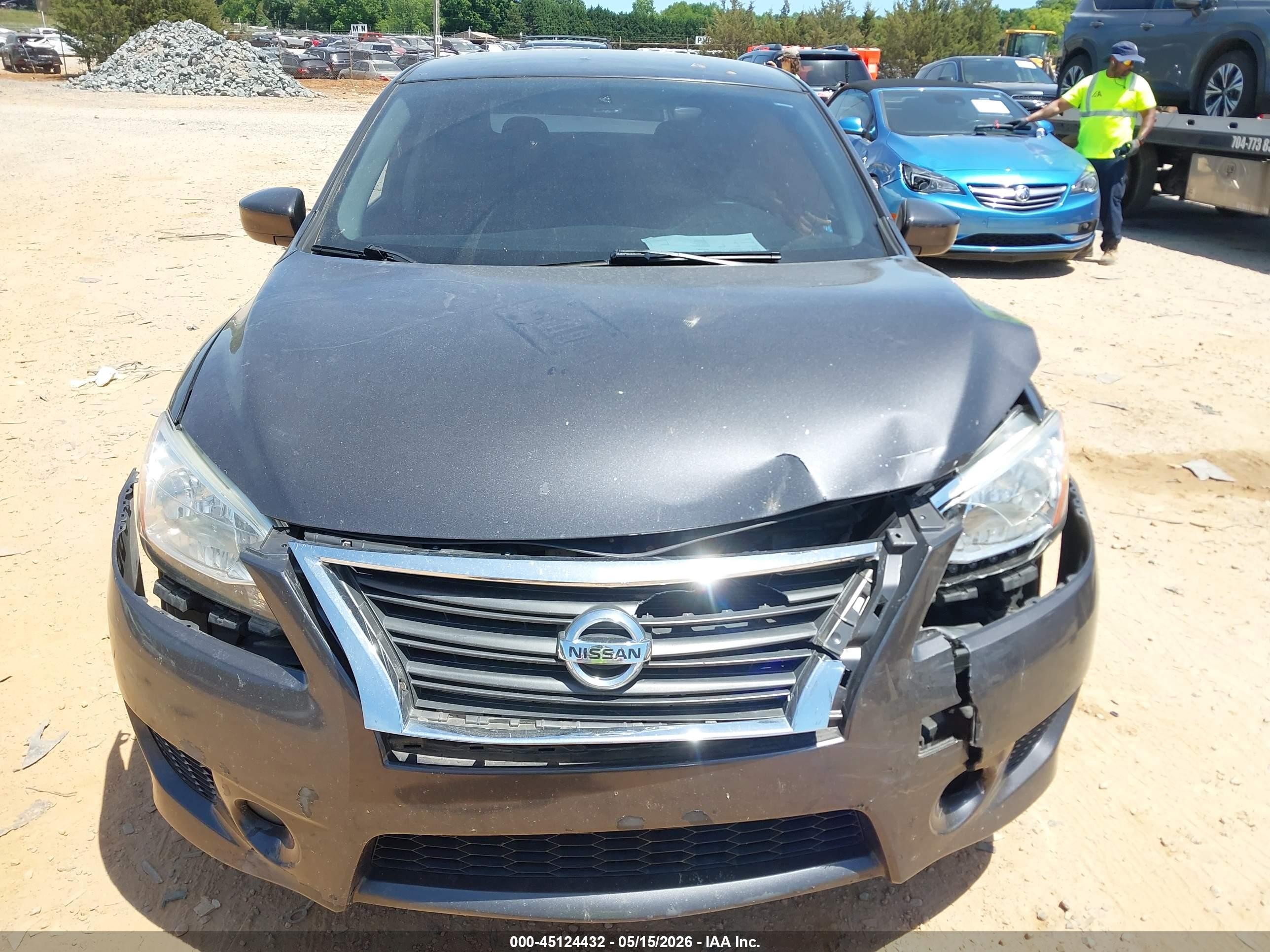 2013 Nissan Sentra Sr Gray vin: 3N1AB7AP3DL734100