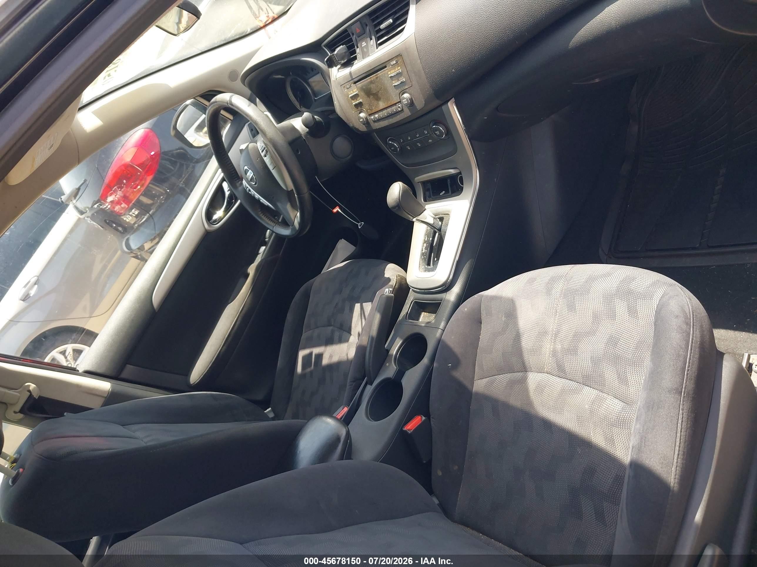 2013 Nissan Sentra Sv Black vin: 3N1AB7AP3DL740723