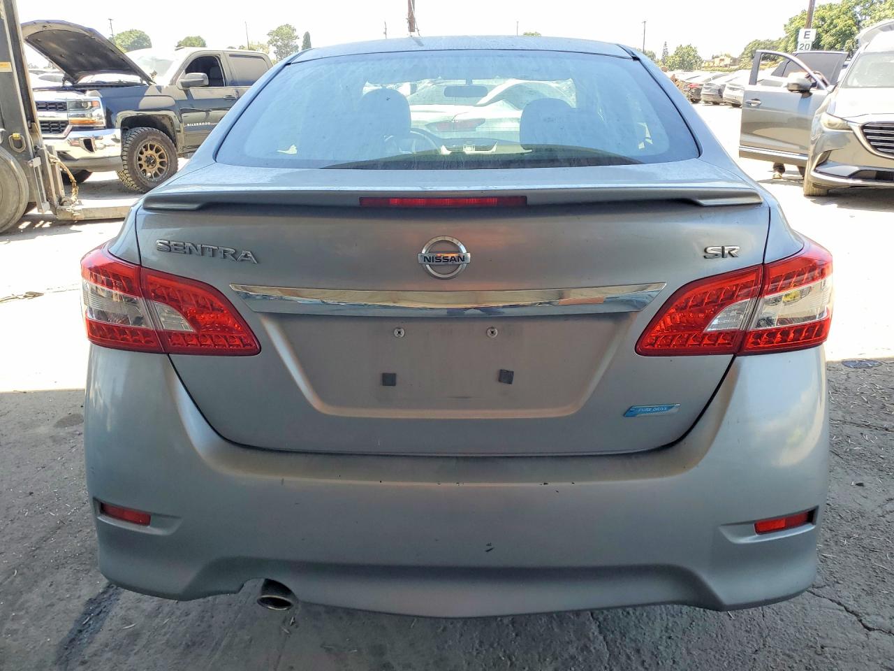 2013 Nissan Sentra S Silver vin: 3N1AB7AP3DL748627