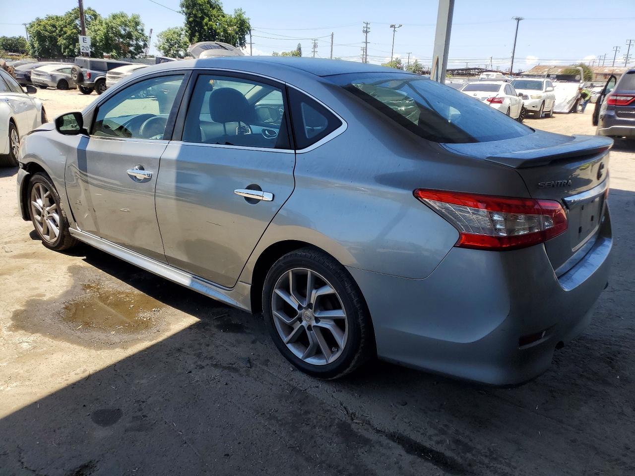2013 Nissan Sentra S Silver vin: 3N1AB7AP3DL748627