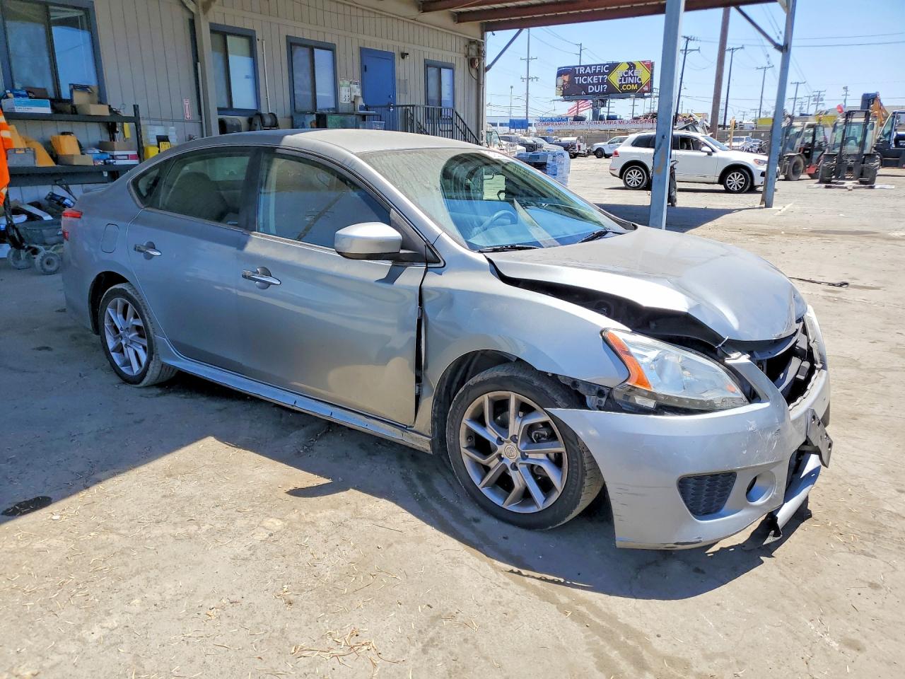 2013 Nissan Sentra S Silver vin: 3N1AB7AP3DL748627