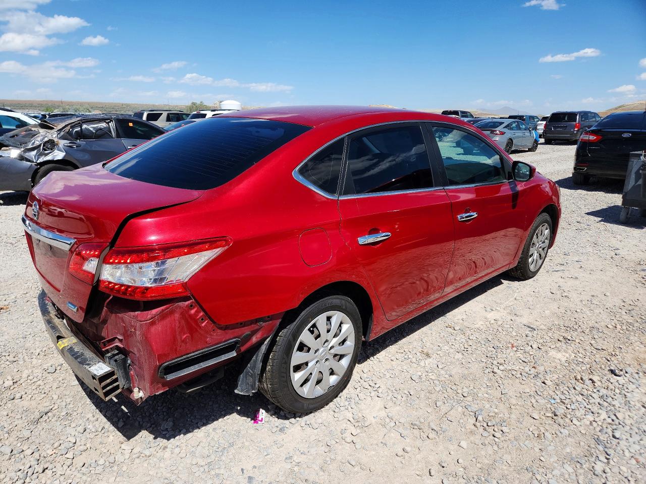 2013 Nissan Sentra S Красный vin: 3N1AB7AP3DL759109