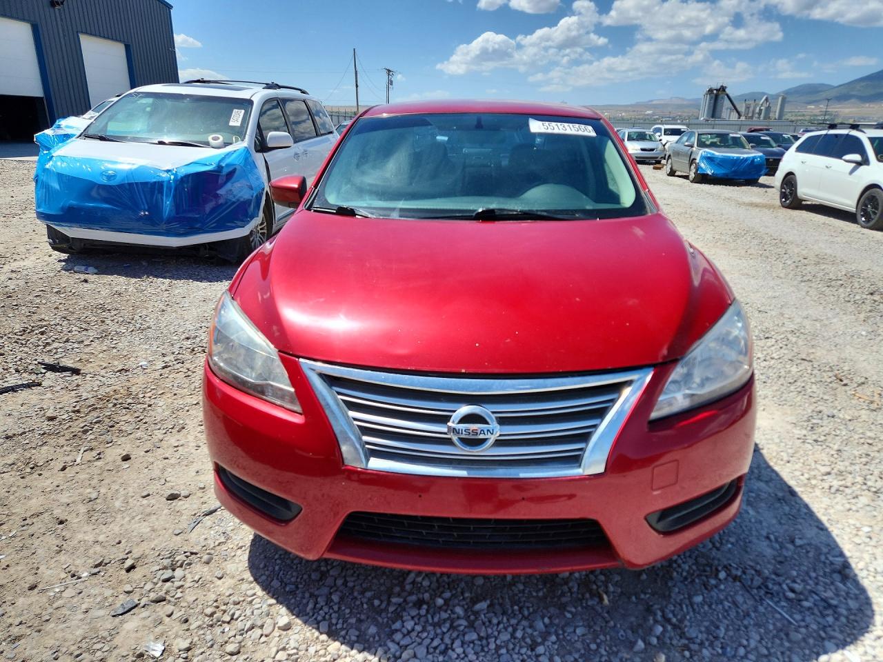 2013 Nissan Sentra S Красный vin: 3N1AB7AP3DL759109