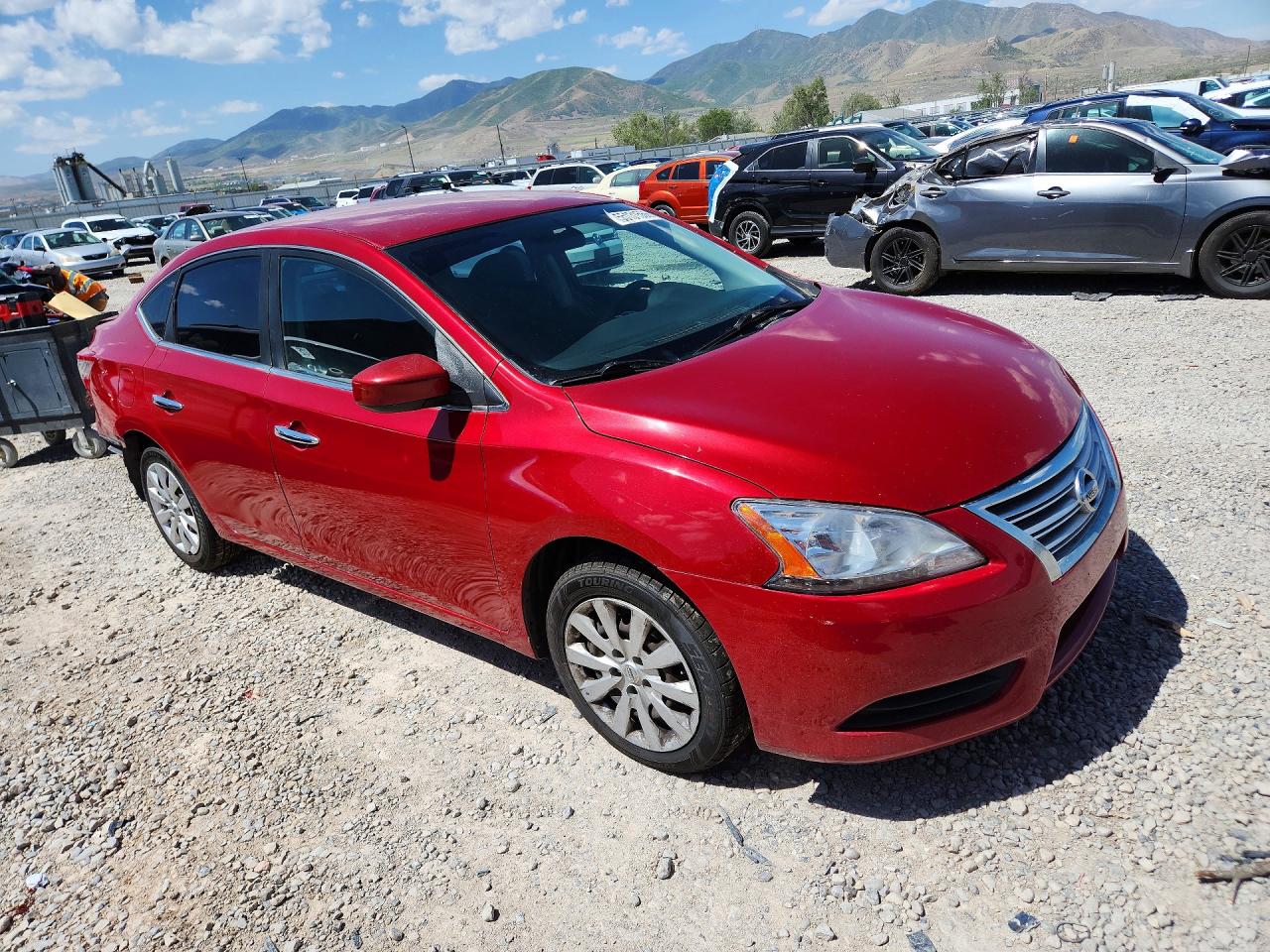 2013 Nissan Sentra S Красный vin: 3N1AB7AP3DL759109