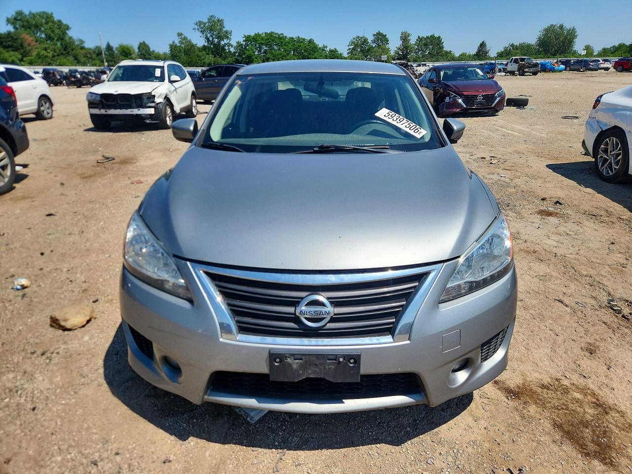 2013 Nissan Sentra S/sv/sr/sl Silver vin: 3N1AB7AP3DL762804