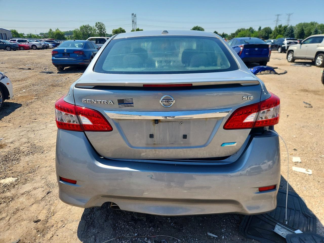 2013 Nissan Sentra S/sv/sr/sl Silver vin: 3N1AB7AP3DL762804