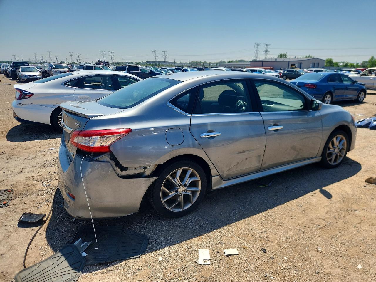 2013 Nissan Sentra S/sv/sr/sl Silver vin: 3N1AB7AP3DL762804