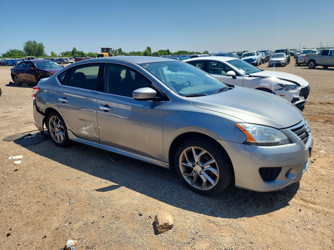 2013 Nissan Sentra S/sv/sr/sl Silver vin: 3N1AB7AP3DL762804