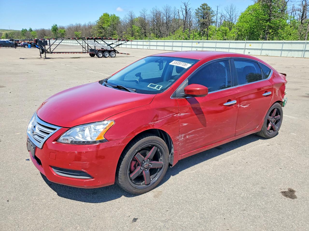 2013 Nissan Sentra S Red vin: 3N1AB7AP3DL769011